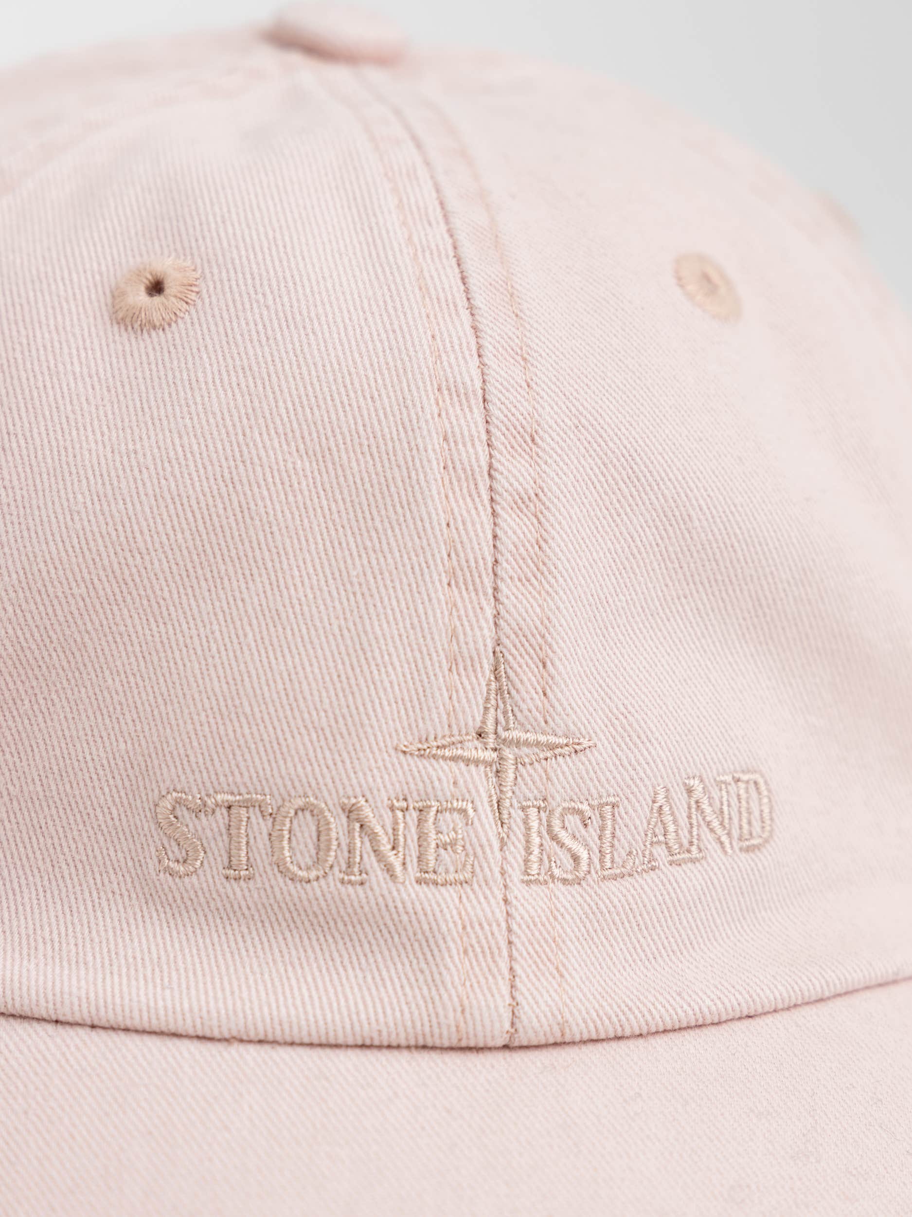 Brushed Garbardine Baseball Cap In Pink