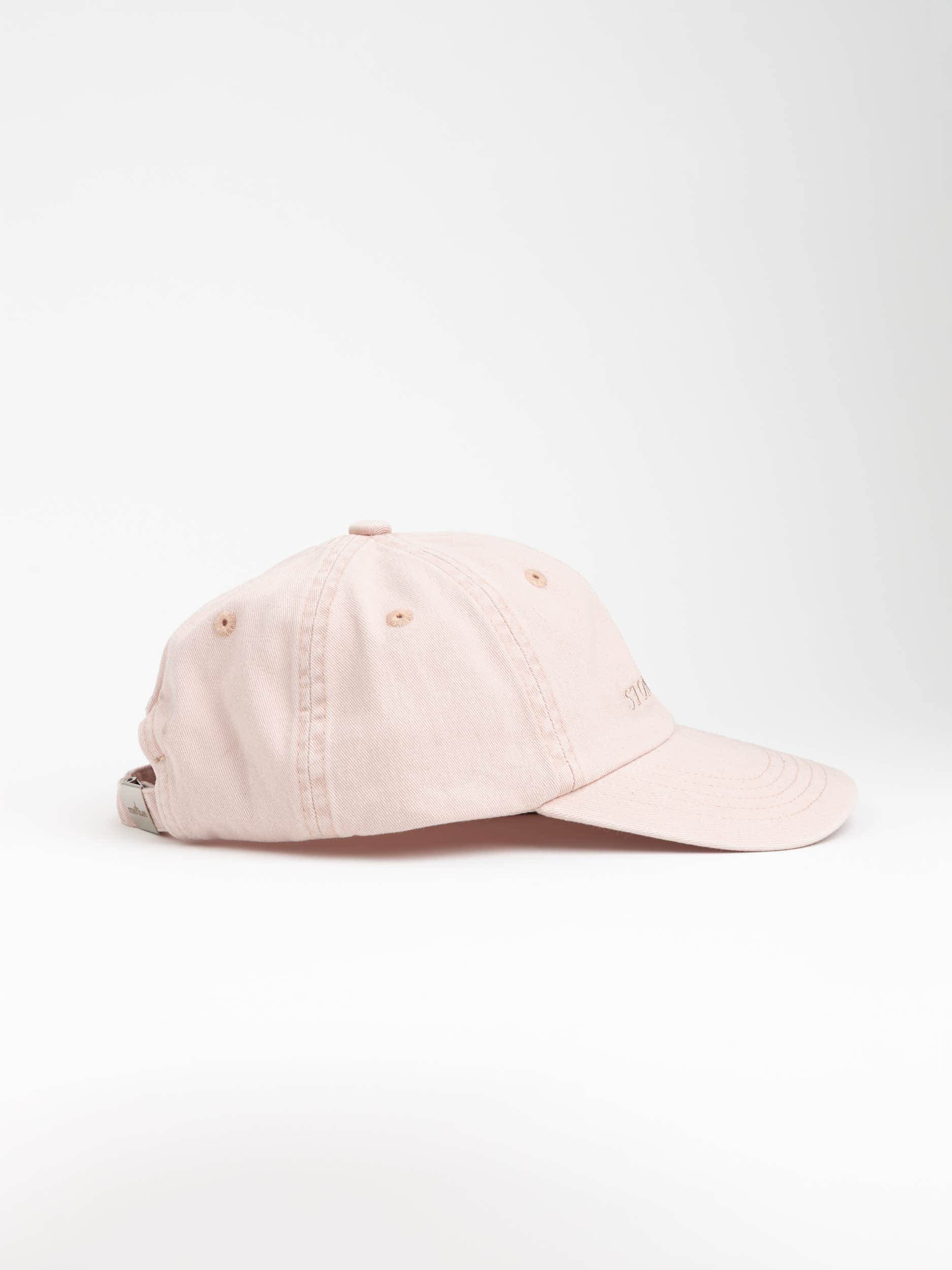 Brushed Garbardine Baseball Cap In Pink