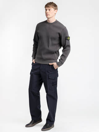 Stone Island Cotton Weatherproof Pant In Navy