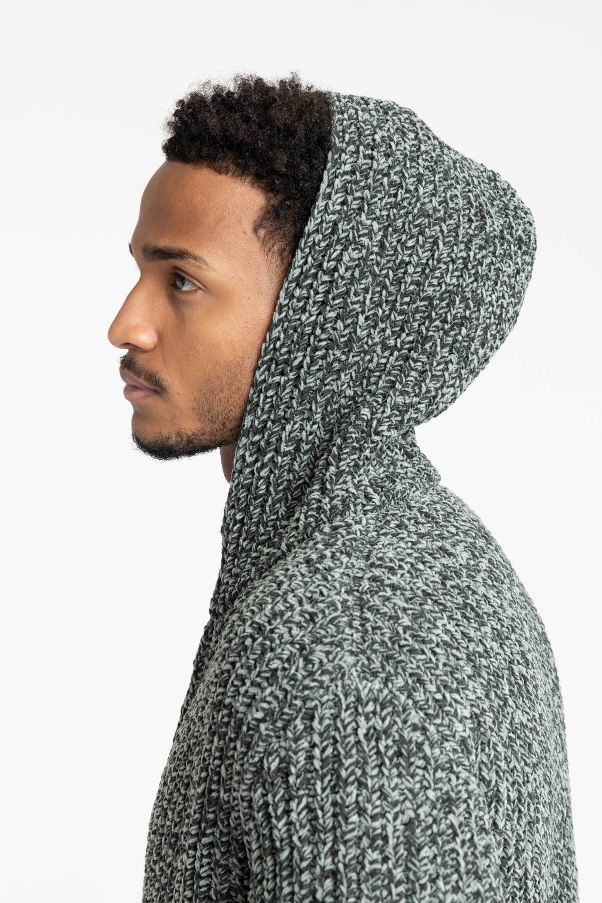 Forest Green Logo-Patch Zip-Up Hoodie