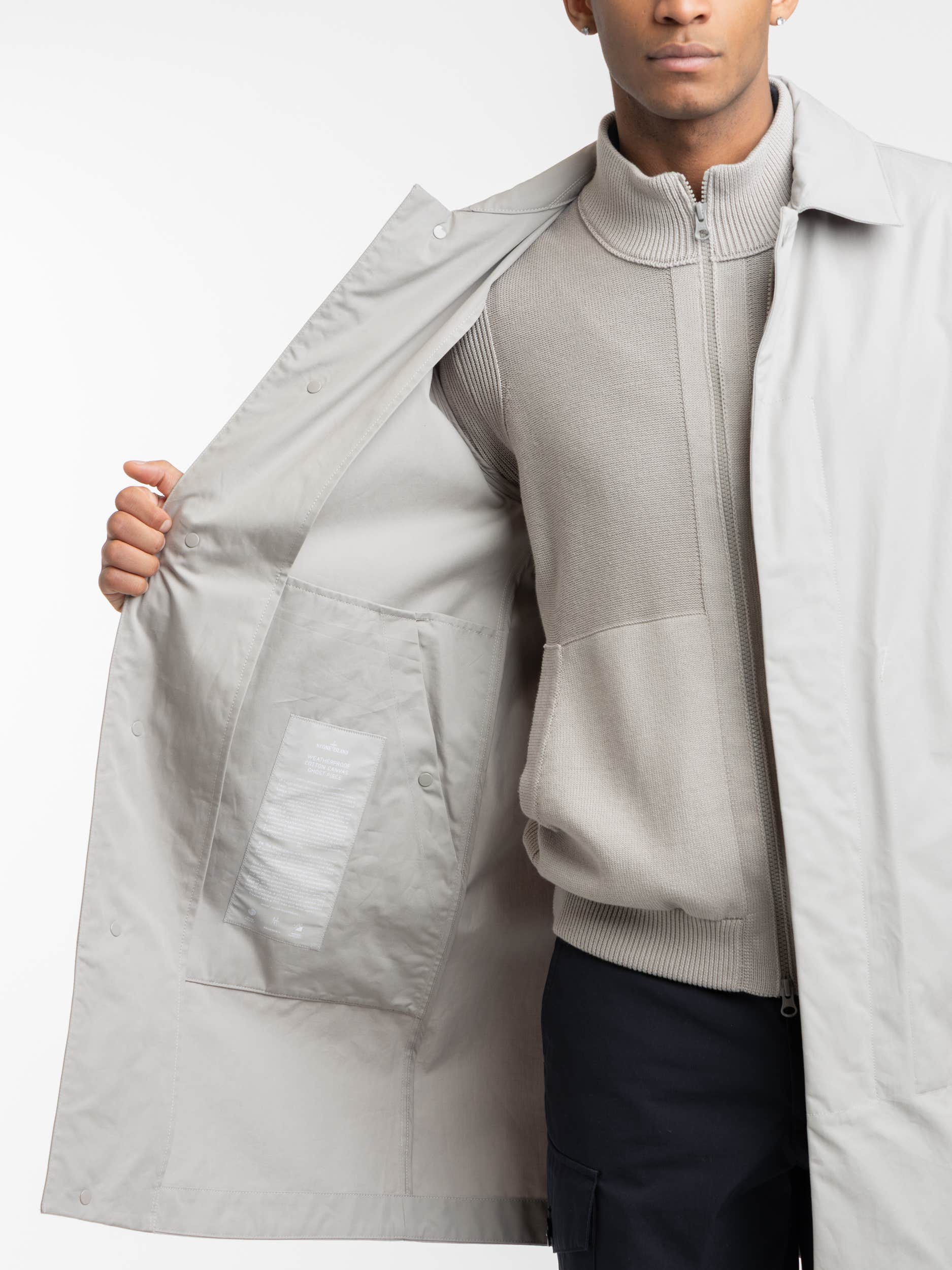 Ghost Weatherproof Cotton Grey Trench Coat