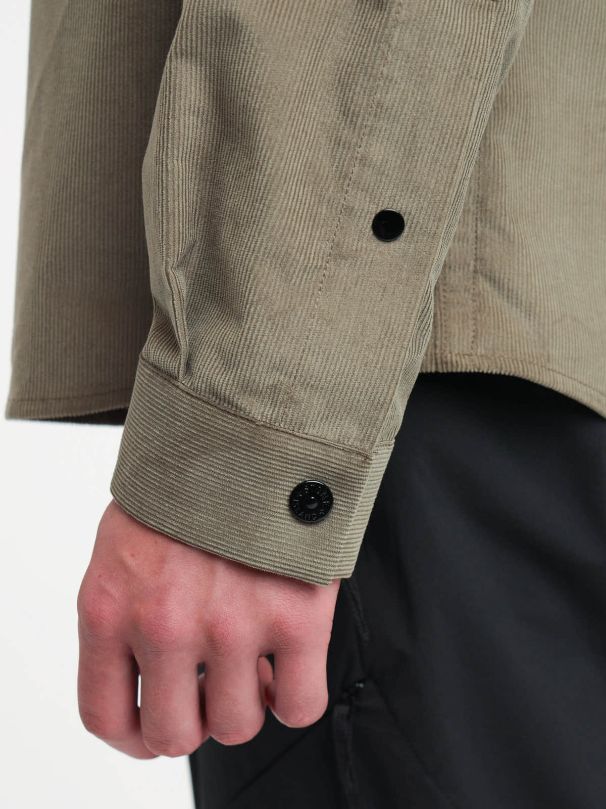 Green Cotton Corduroy Shirt