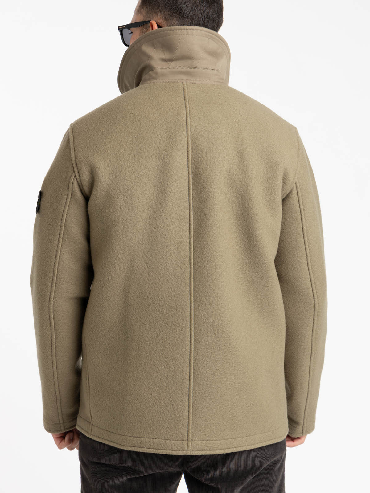 Green Wool Blend Coat