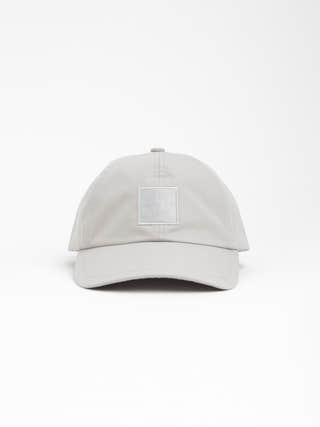 Stone Island Grey Weatherproof Cotton Canvas Baseball Cap