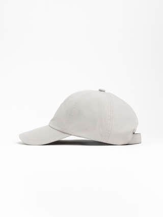 Stone Island Grey Weatherproof Cotton Canvas Baseball Cap