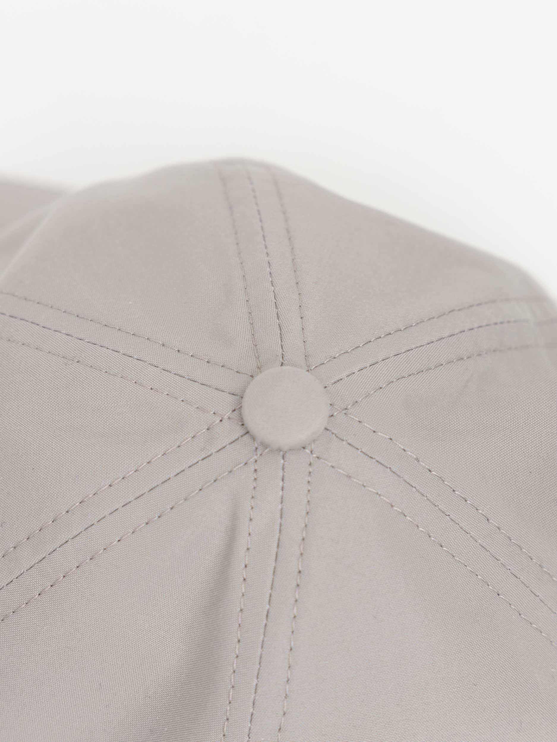 Grey Weatherproof Cotton Canvas Baseball Cap