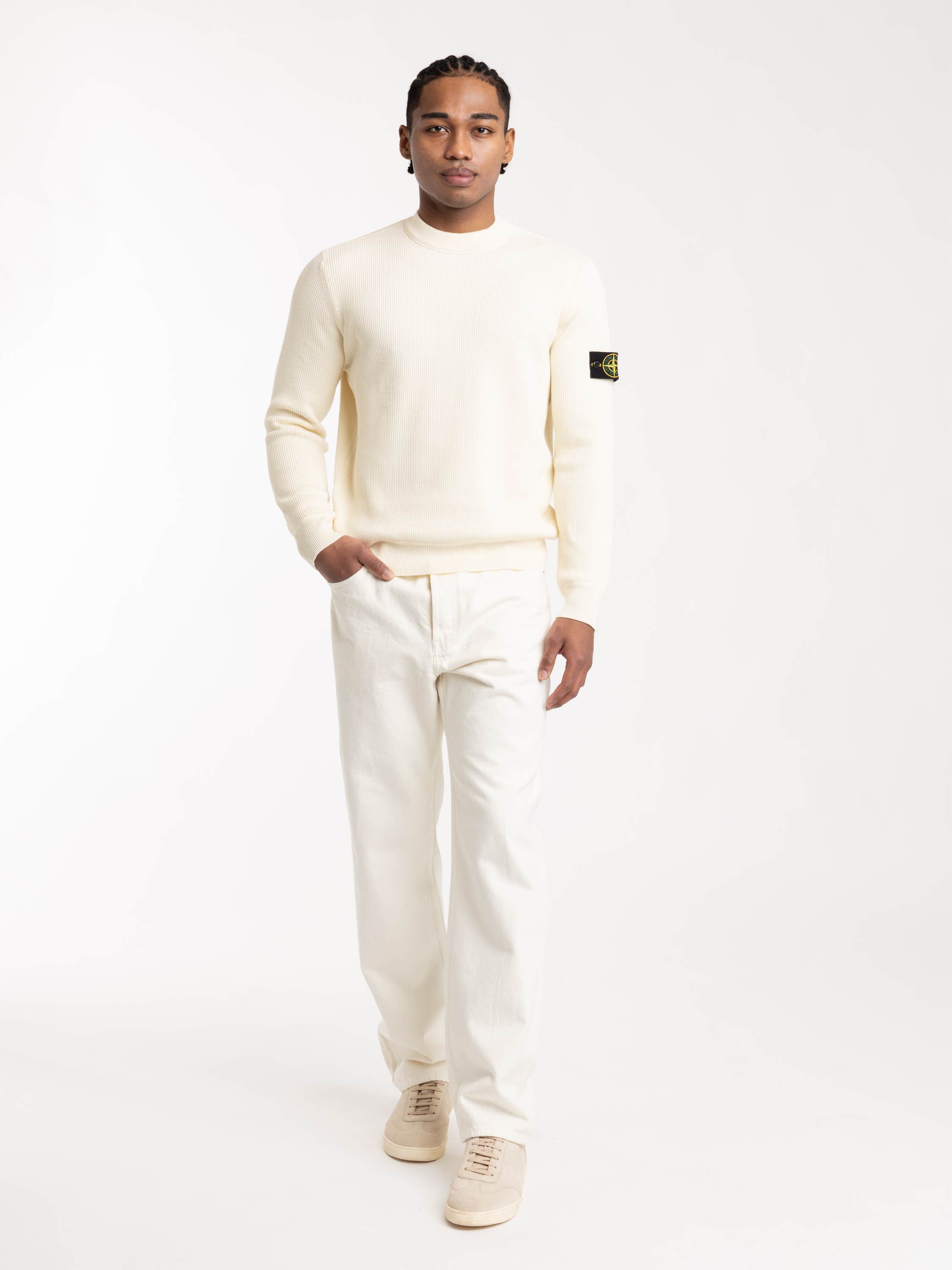Ribbed Soft Organic Cotton Regular-fit Crewneck Sweater