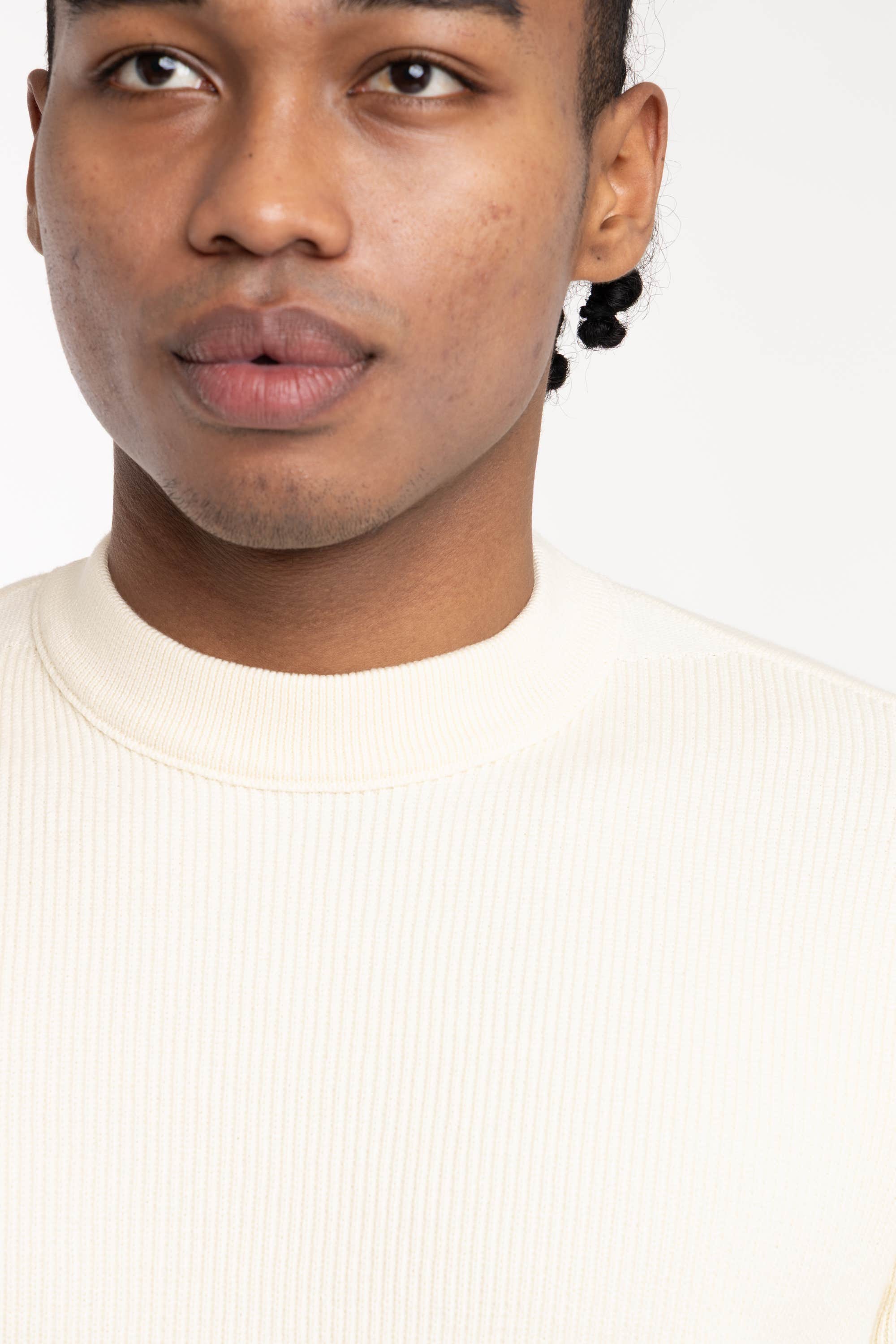 Ribbed Soft Organic Cotton Regular-fit Crewneck Sweater