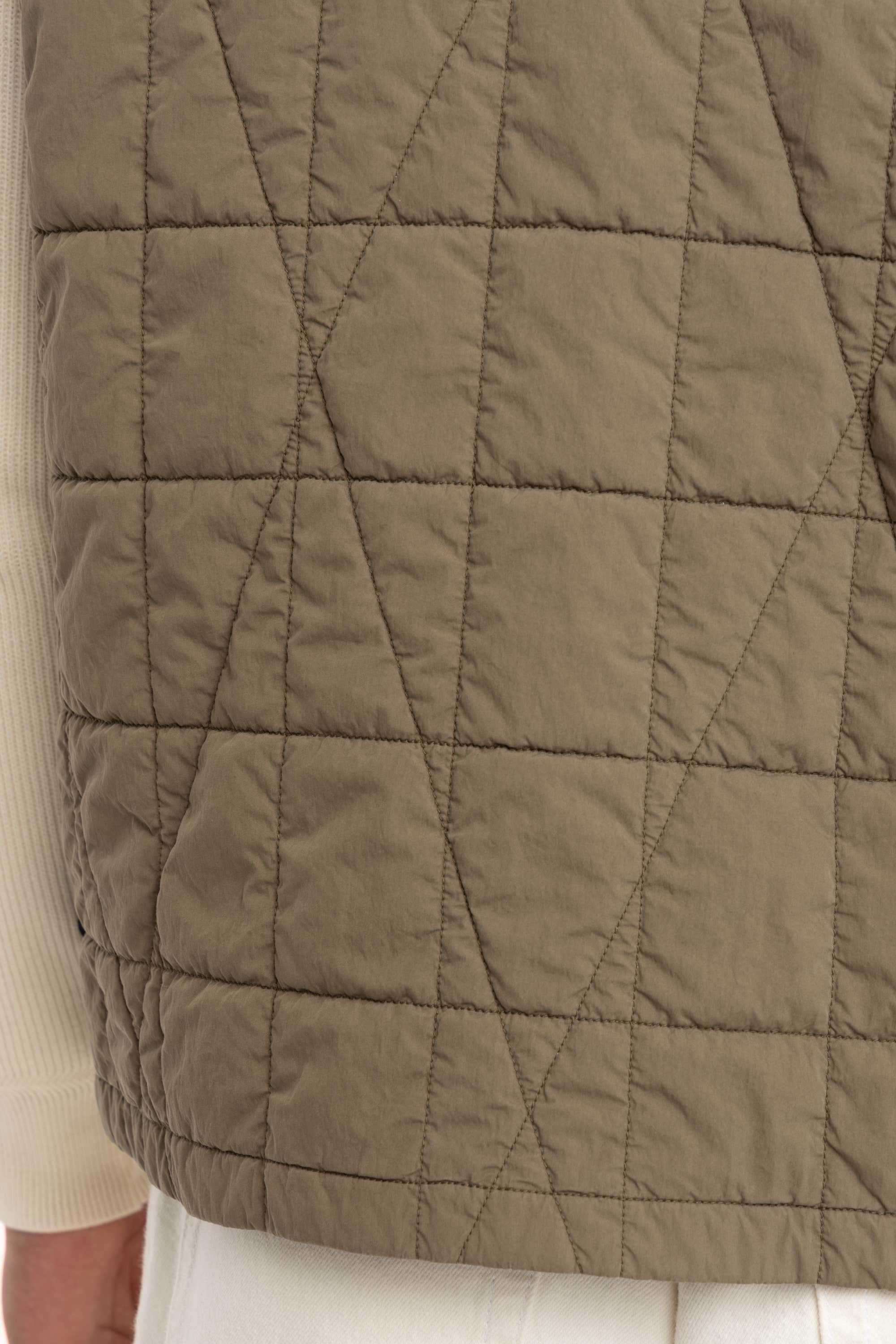Military Green Cotton Nylon Tela Quilted-TC Vest