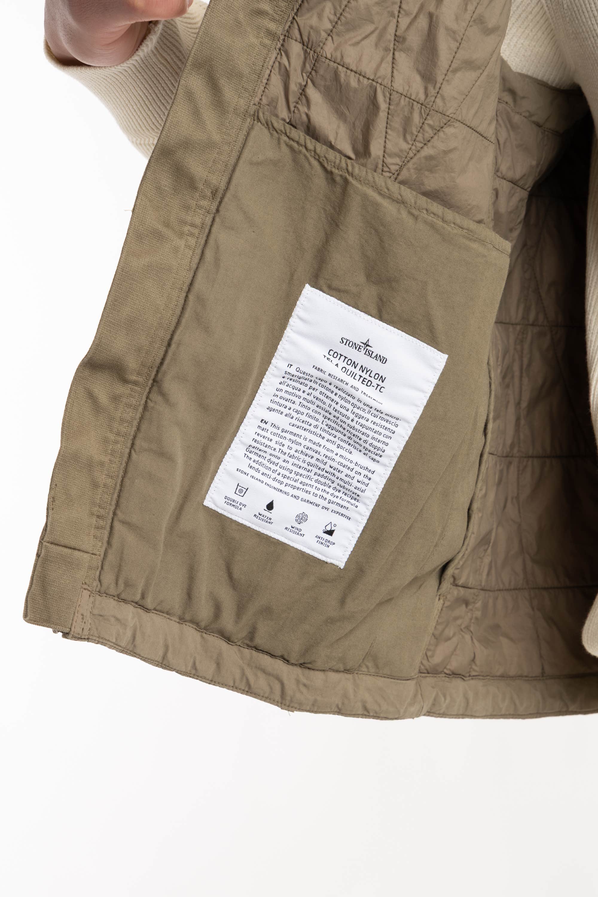 Military Green Cotton Nylon Tela Quilted-TC Vest