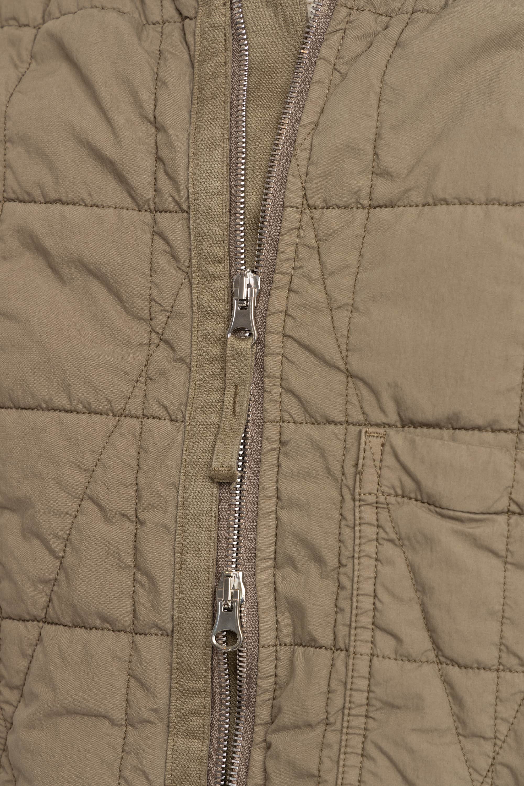 Military Green Cotton Nylon Tela Quilted-TC Vest