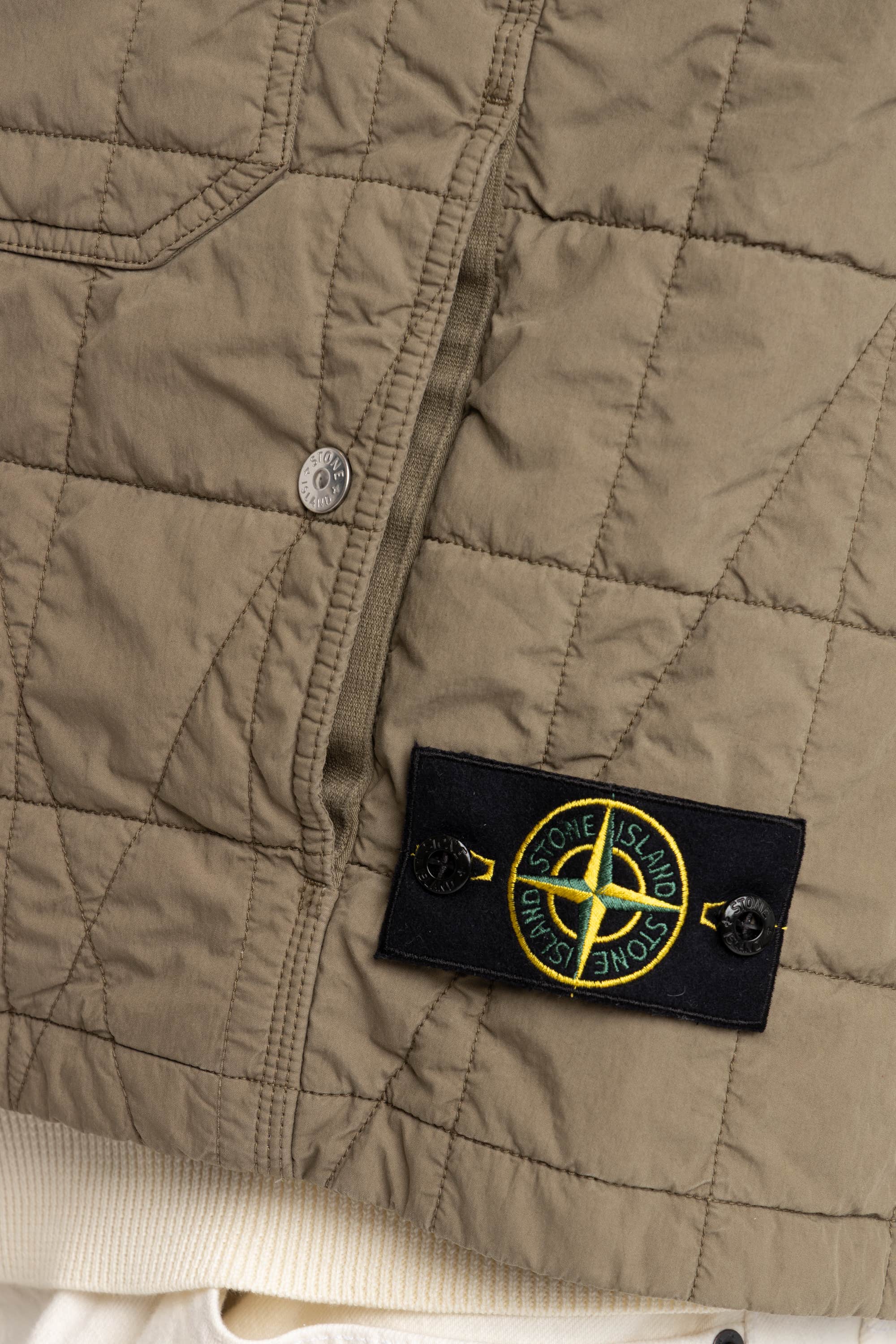 Military Green Cotton Nylon Tela Quilted-TC Vest