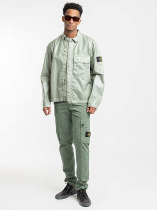 Stone Island Mussola Gommata-TC Sage Shirt Jacket