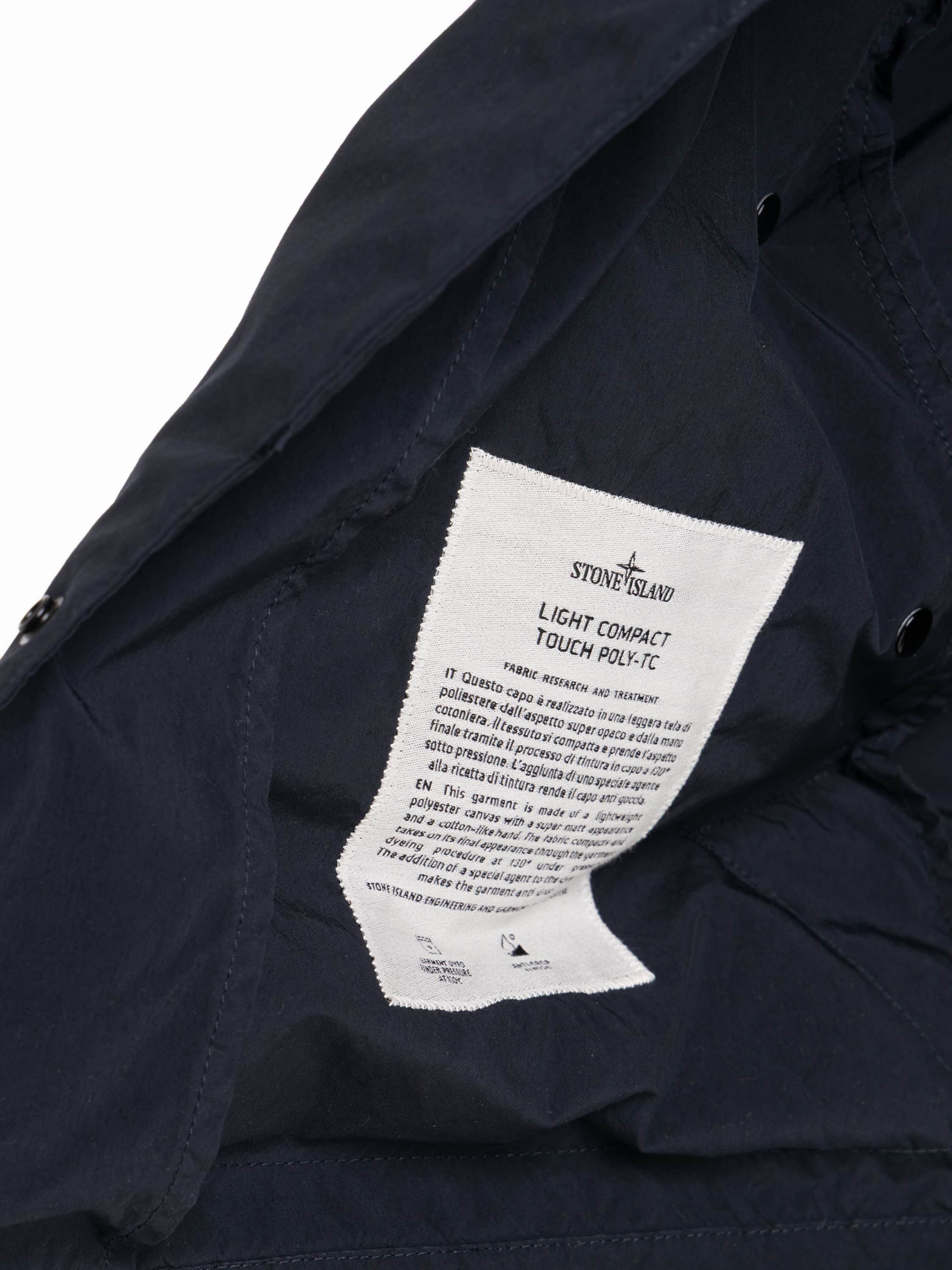 Navy Blue Light Compact Touch Poly-TC Coach Jacket with Anti-drop