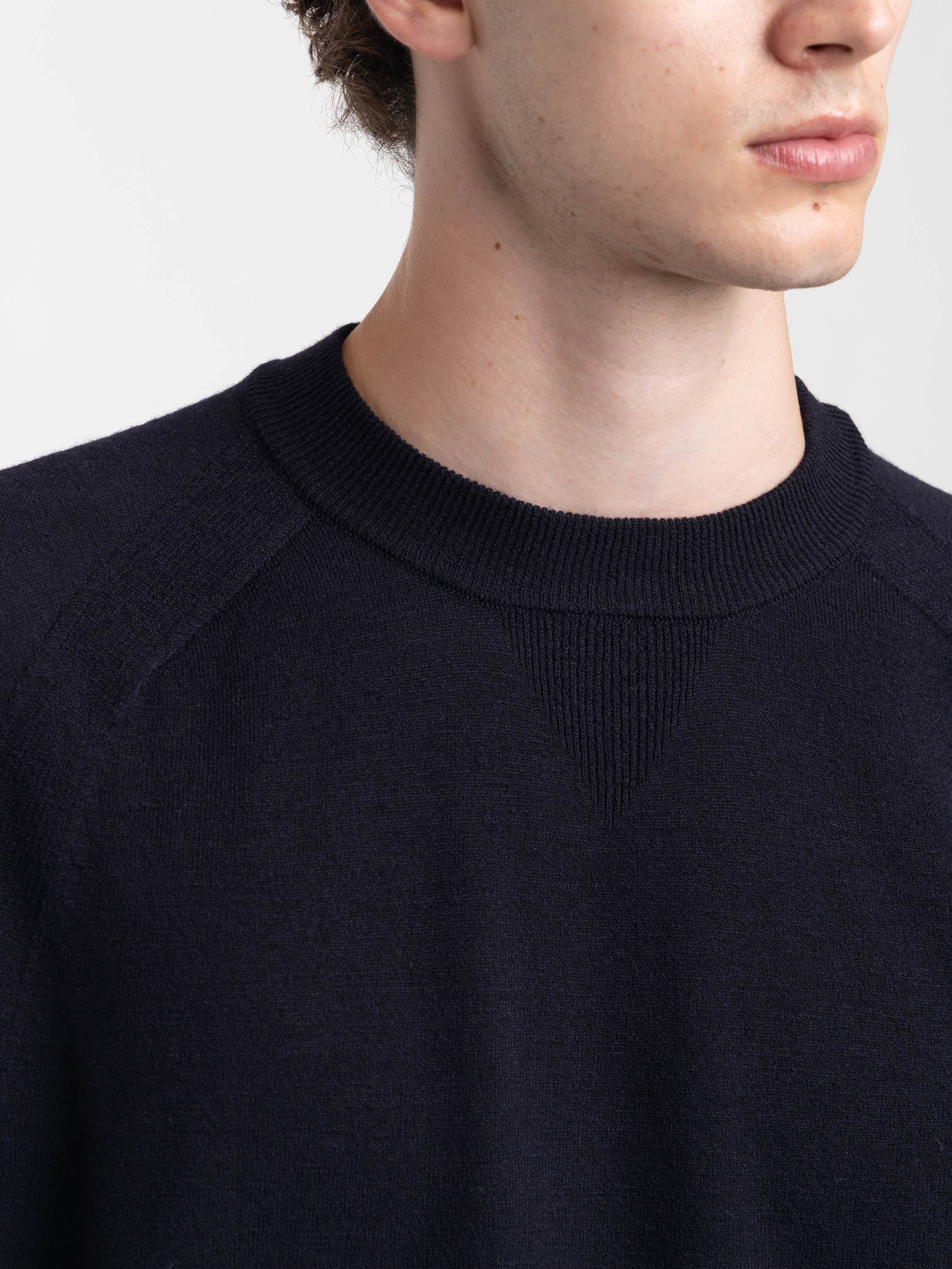 Navy Organic Cotton Jersey