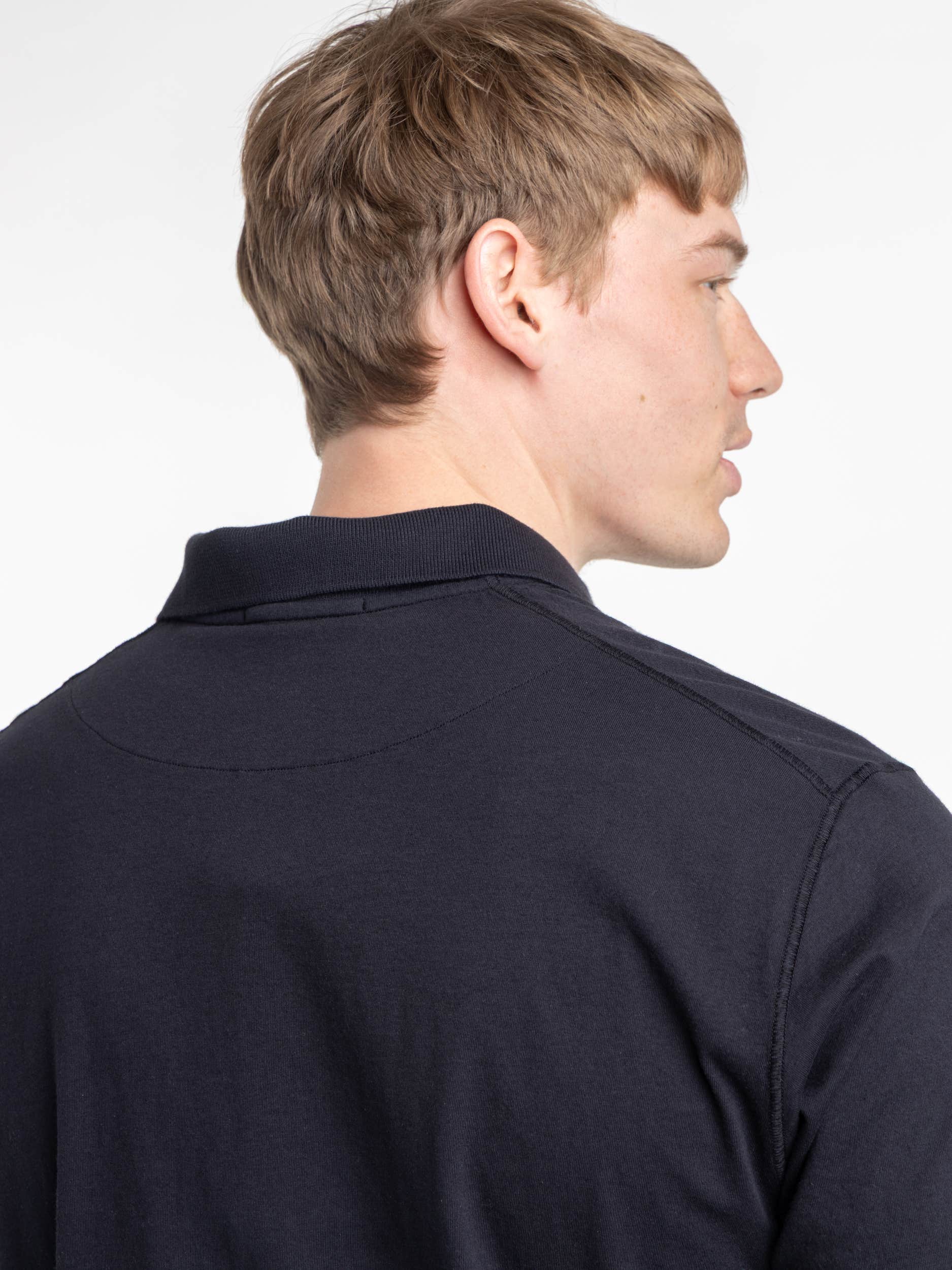 Navy Polo Cotton Jersey Shirt