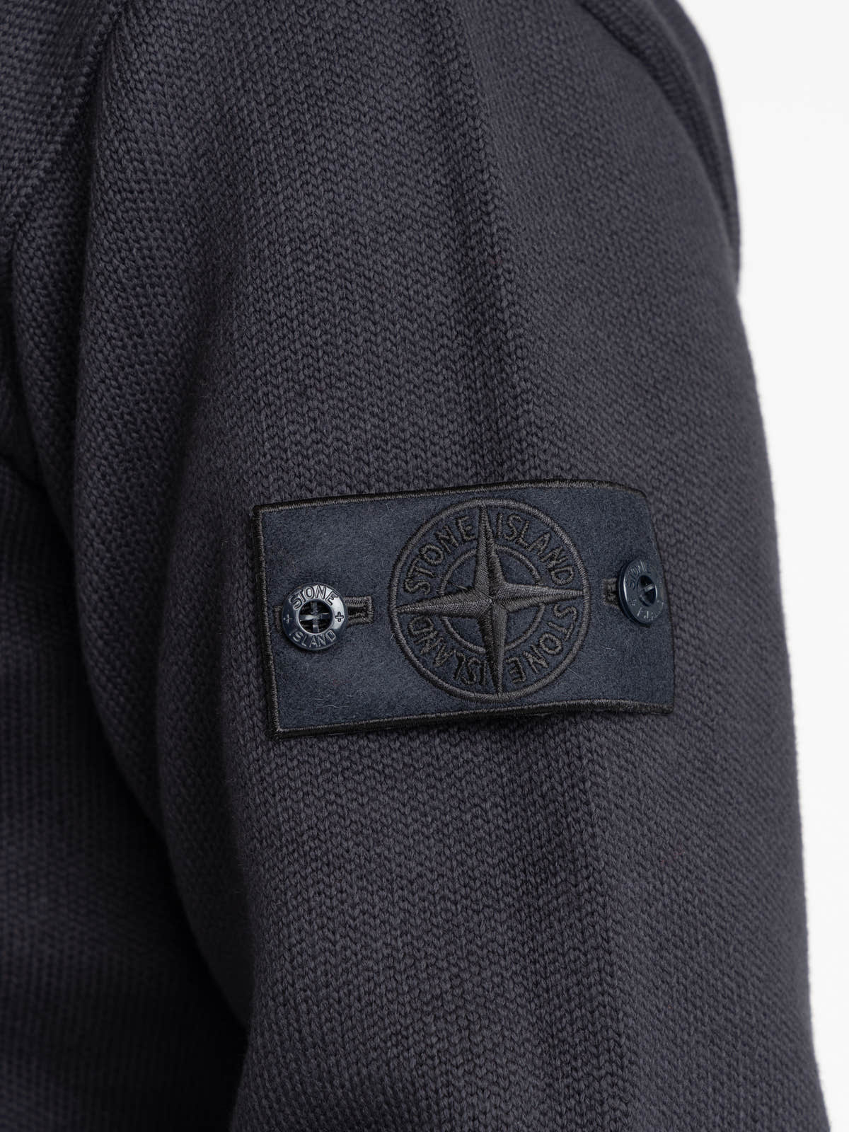 Navy Winter Cotton Ghost Crew-Neck Sweater
