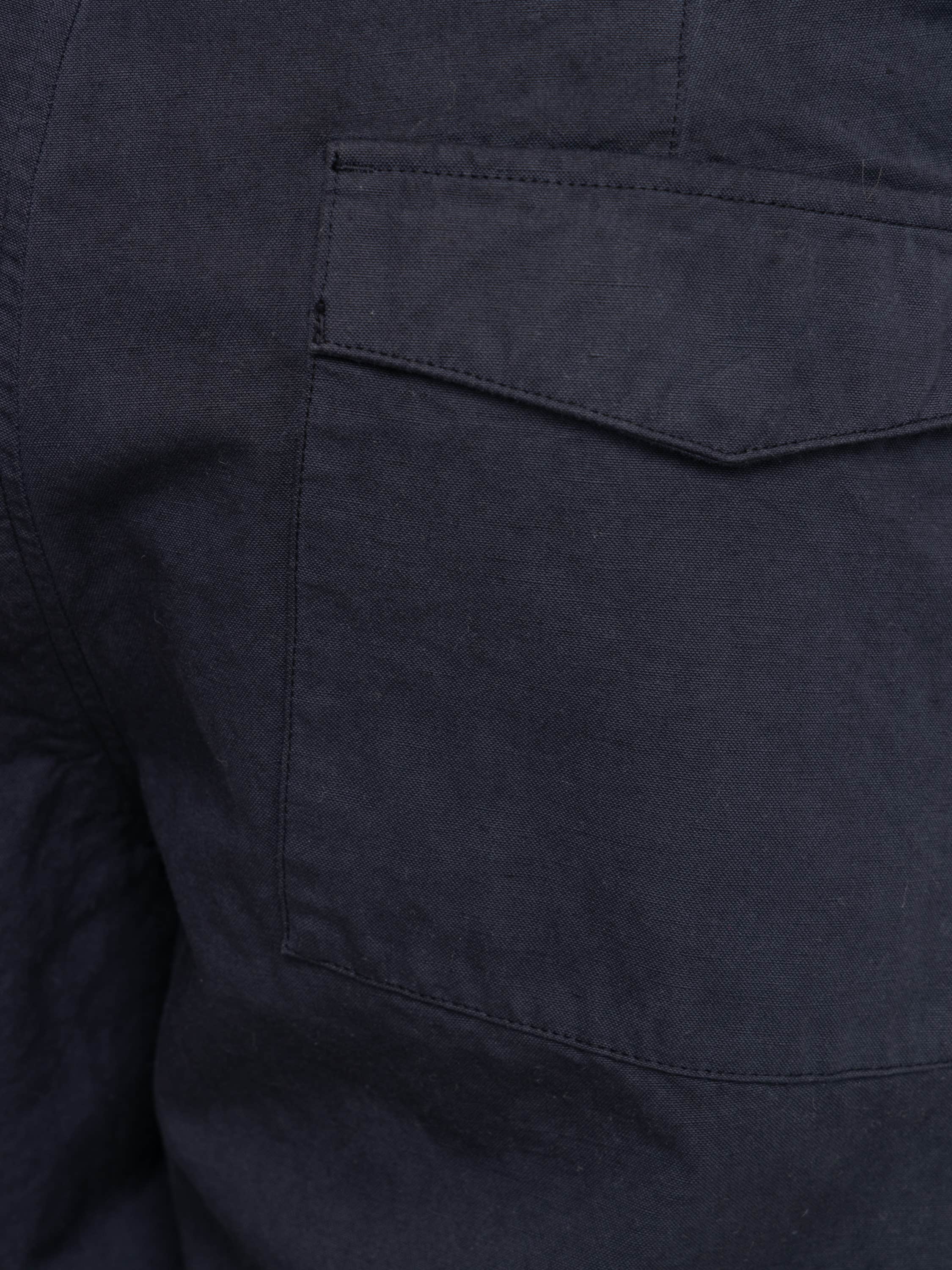 Slate Blue Cotton Linen Canvas S.I. Ghost Fatigue Pants