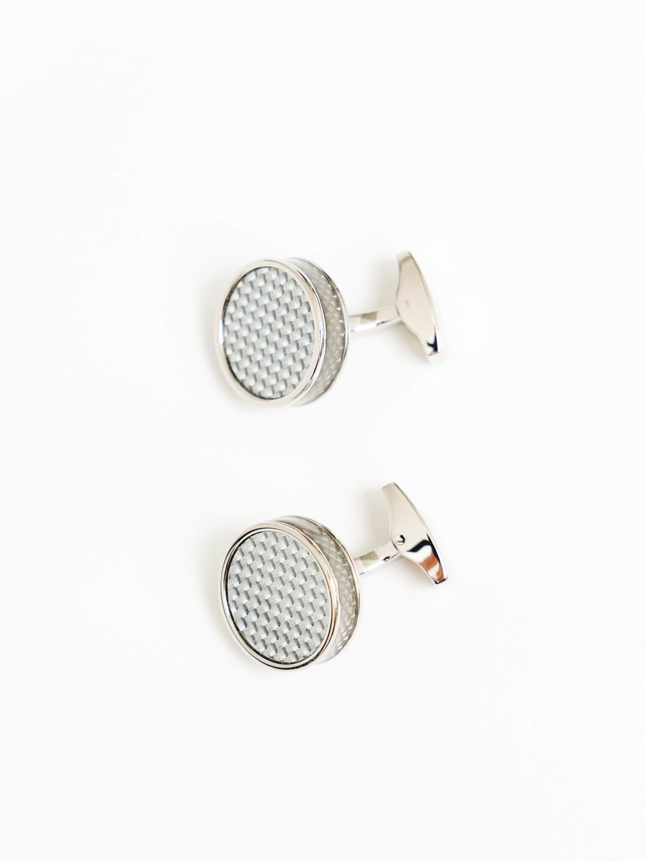 Tablet Cufflinks with Grey Alutex