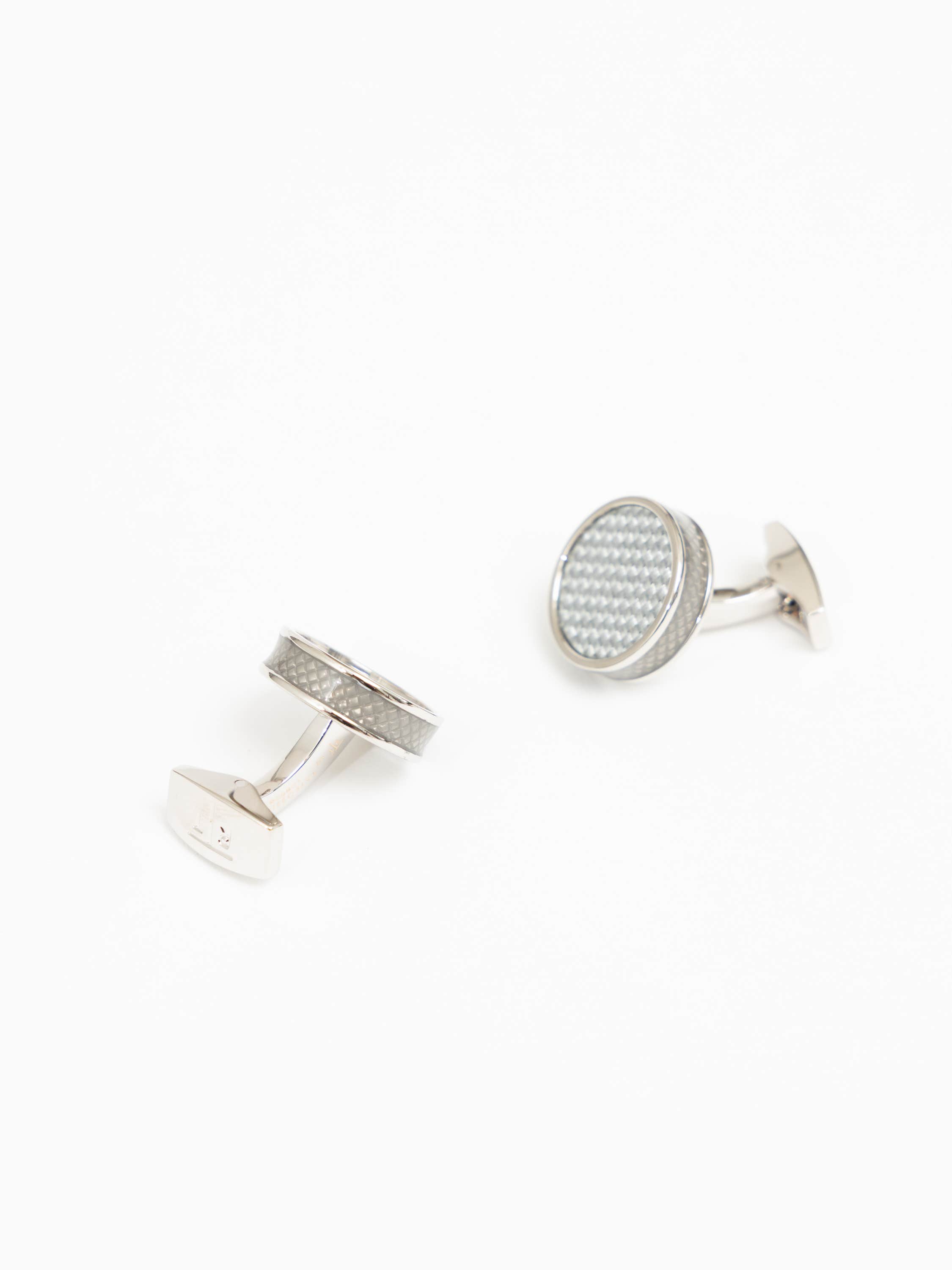 Tablet Cufflinks with Grey Alutex