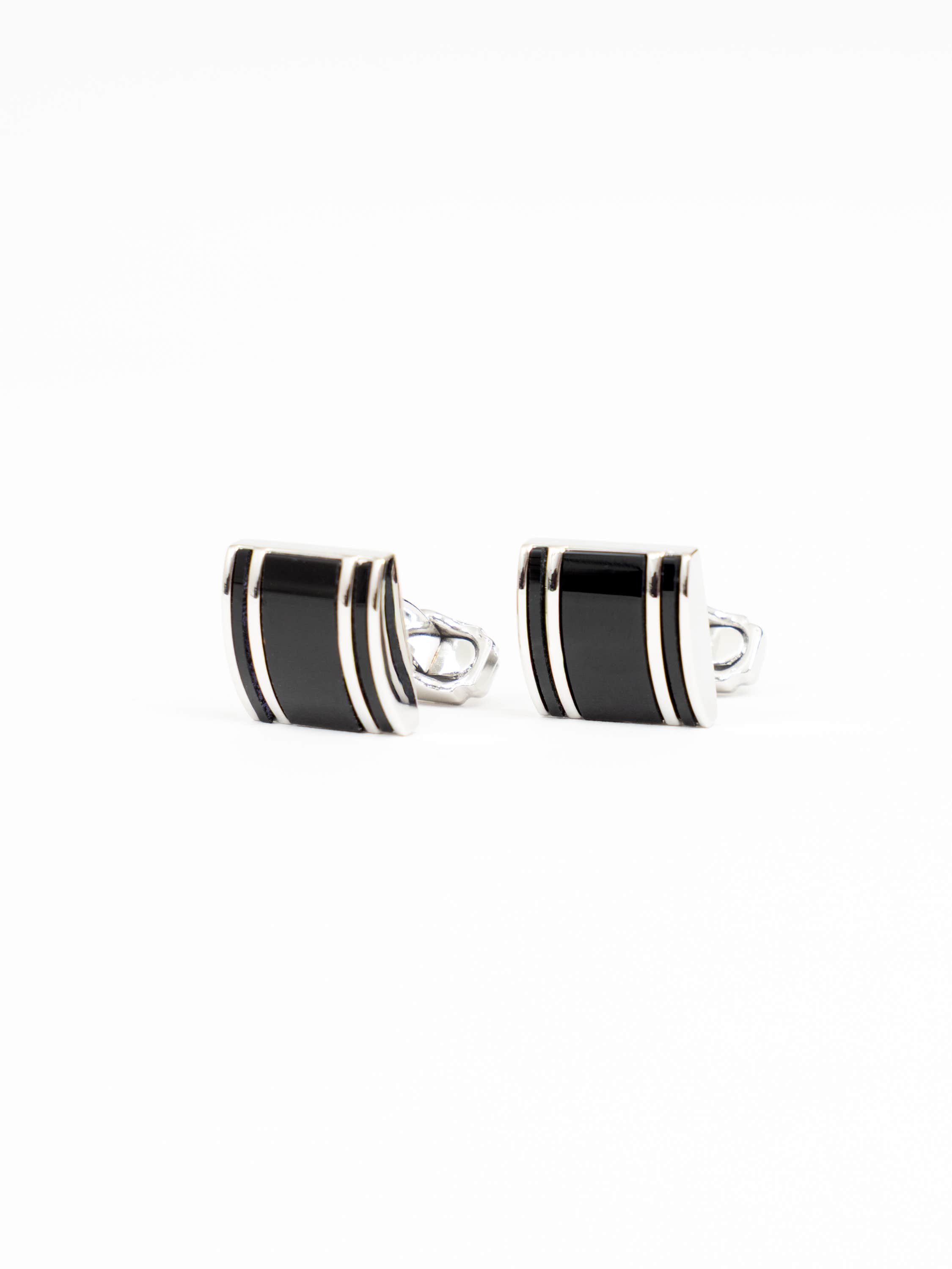 Thompson D-Shape Semi-Precious Cufflinks