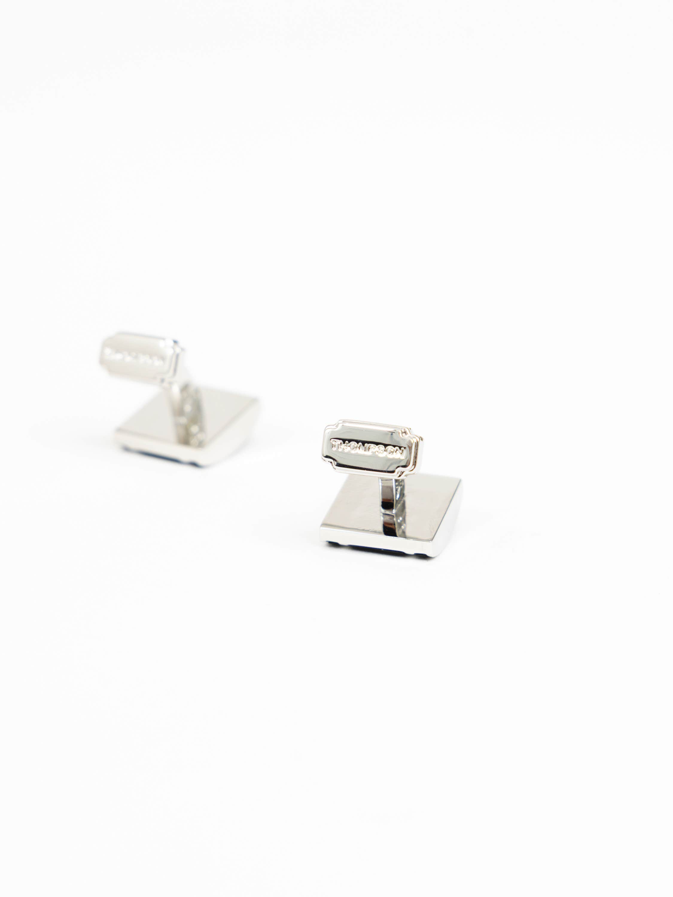 Thompson D-Shape Semi-Precious Cufflinks