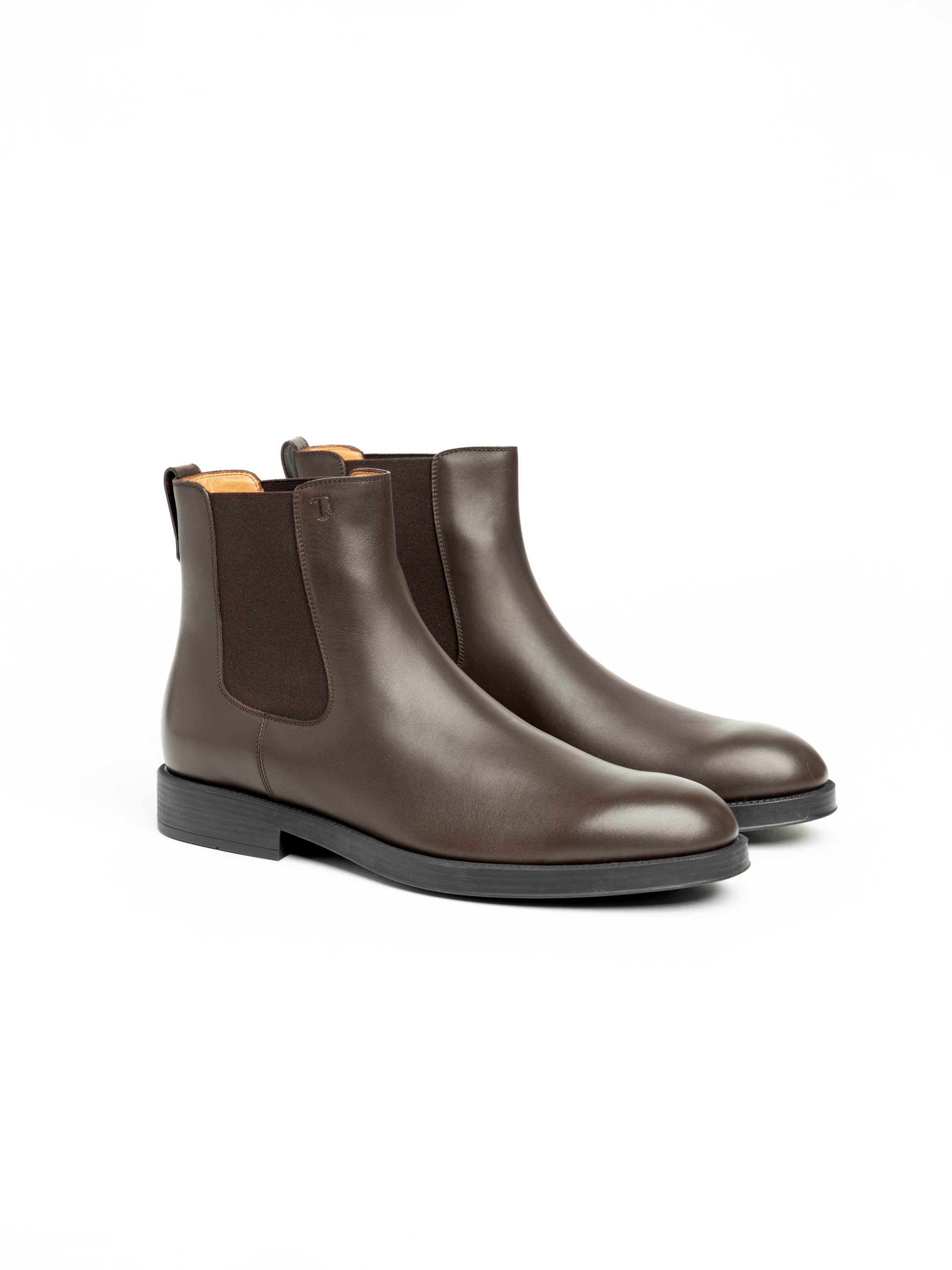 Brown Chelsea Leather Ankle Boot