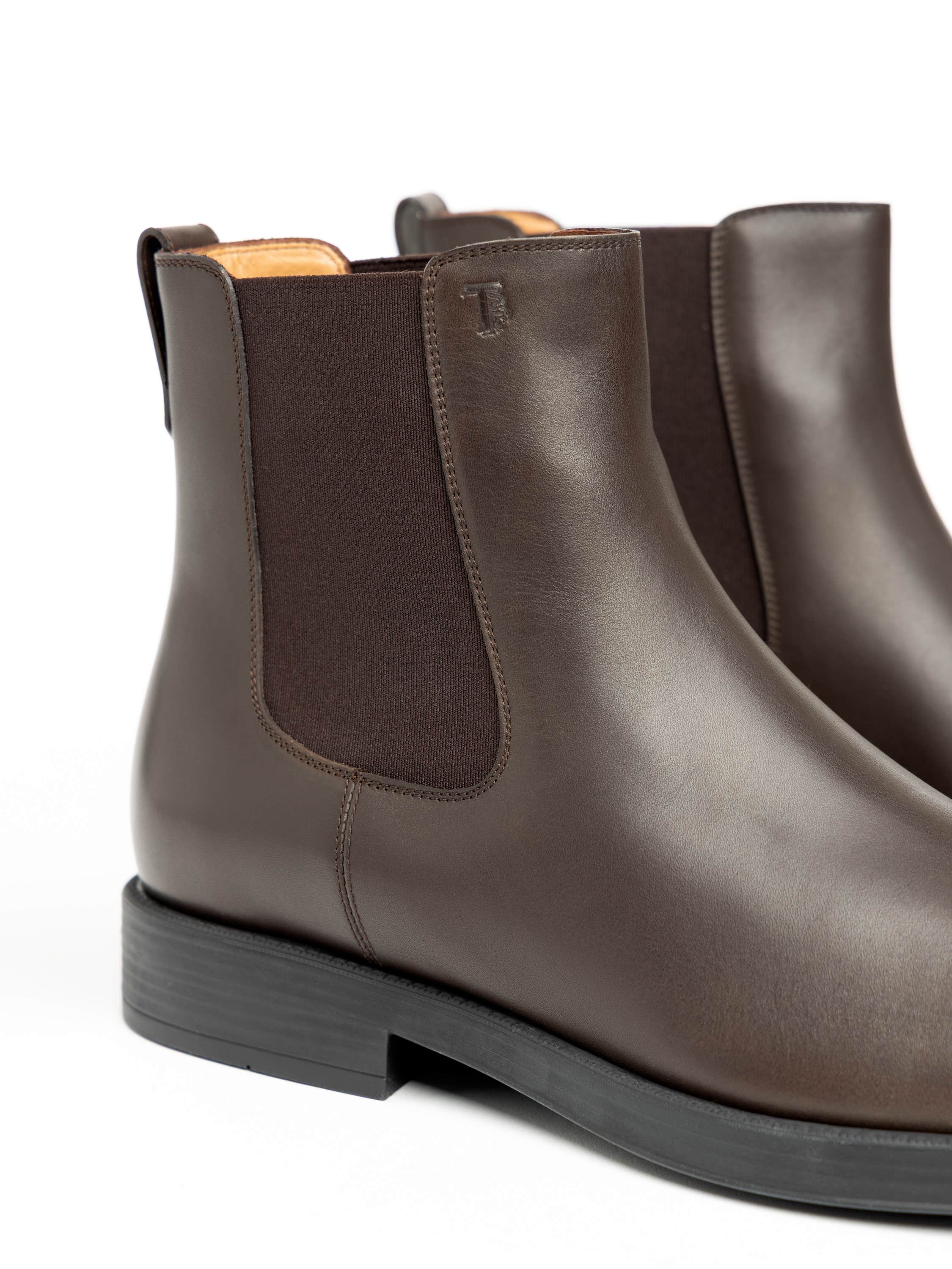 Brown Chelsea Leather Ankle Boot