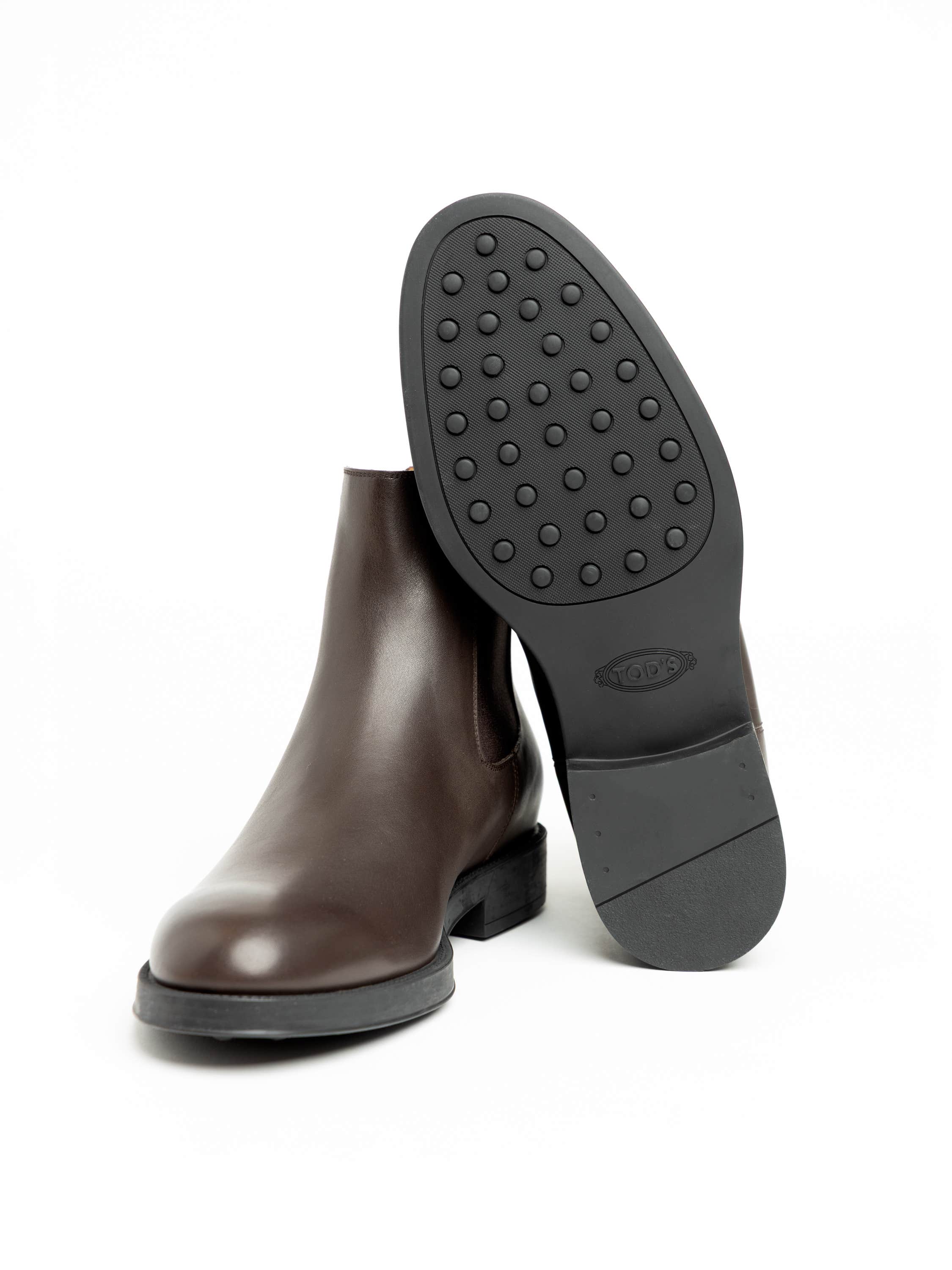 Brown Chelsea Leather Ankle Boot