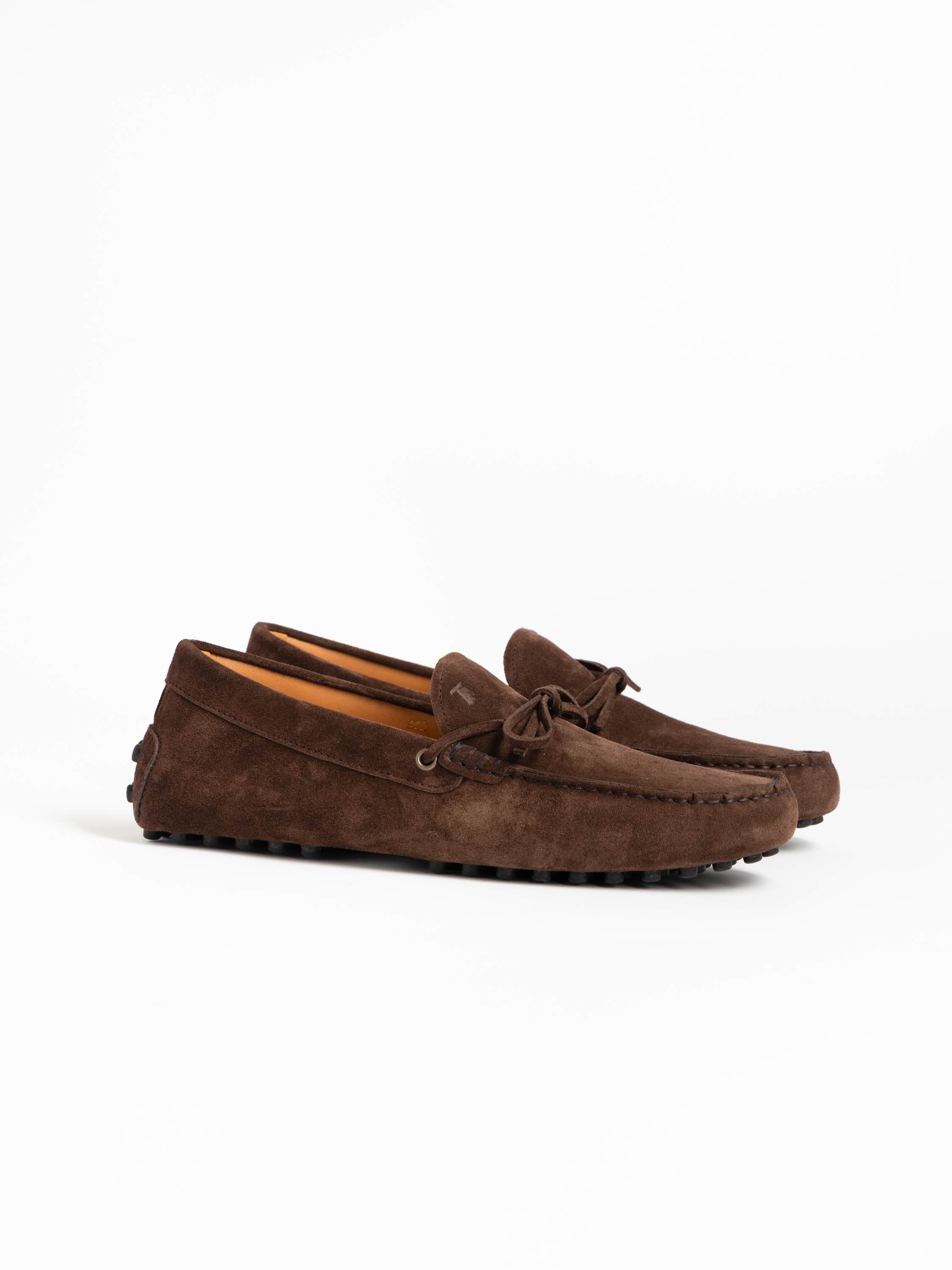 Brown Gommino Suede Boat Shoes