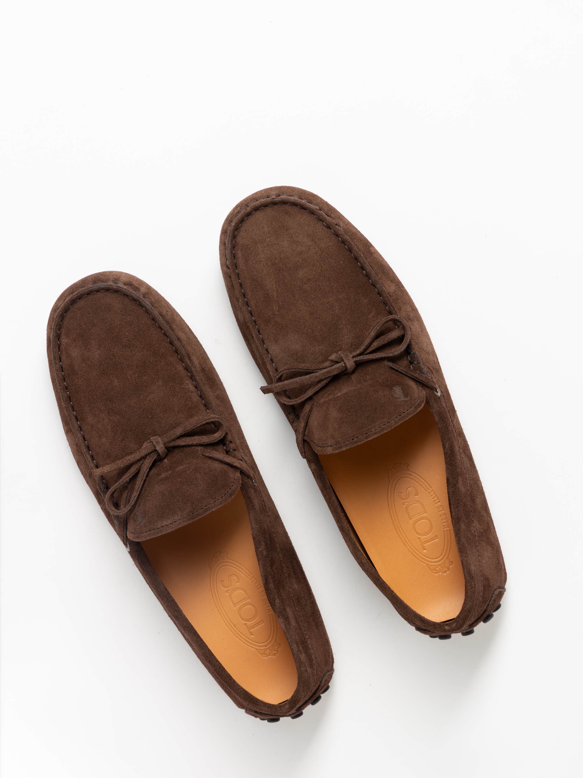 Brown Gommino Suede Boat Shoes