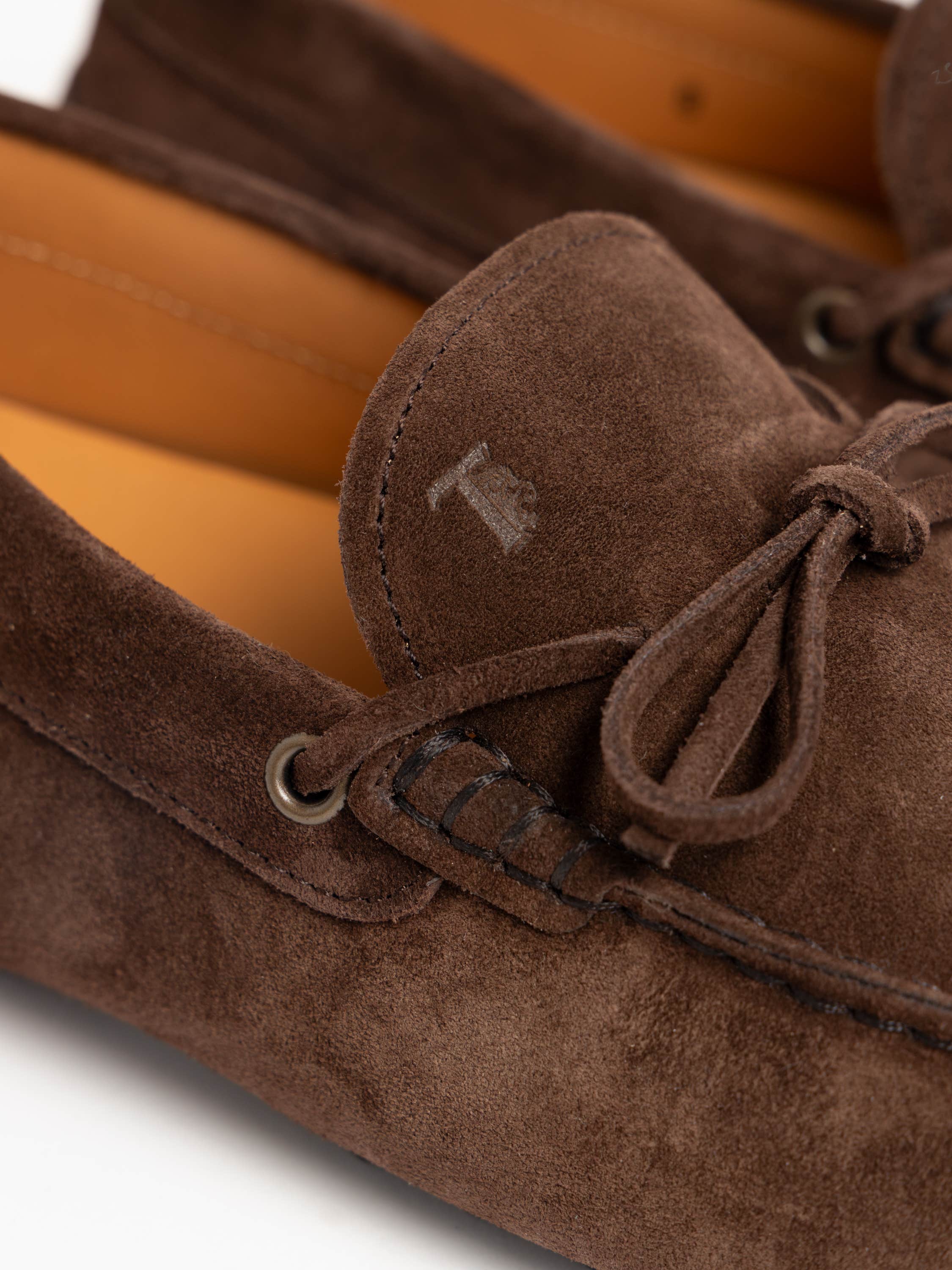 Brown Gommino Suede Boat Shoes
