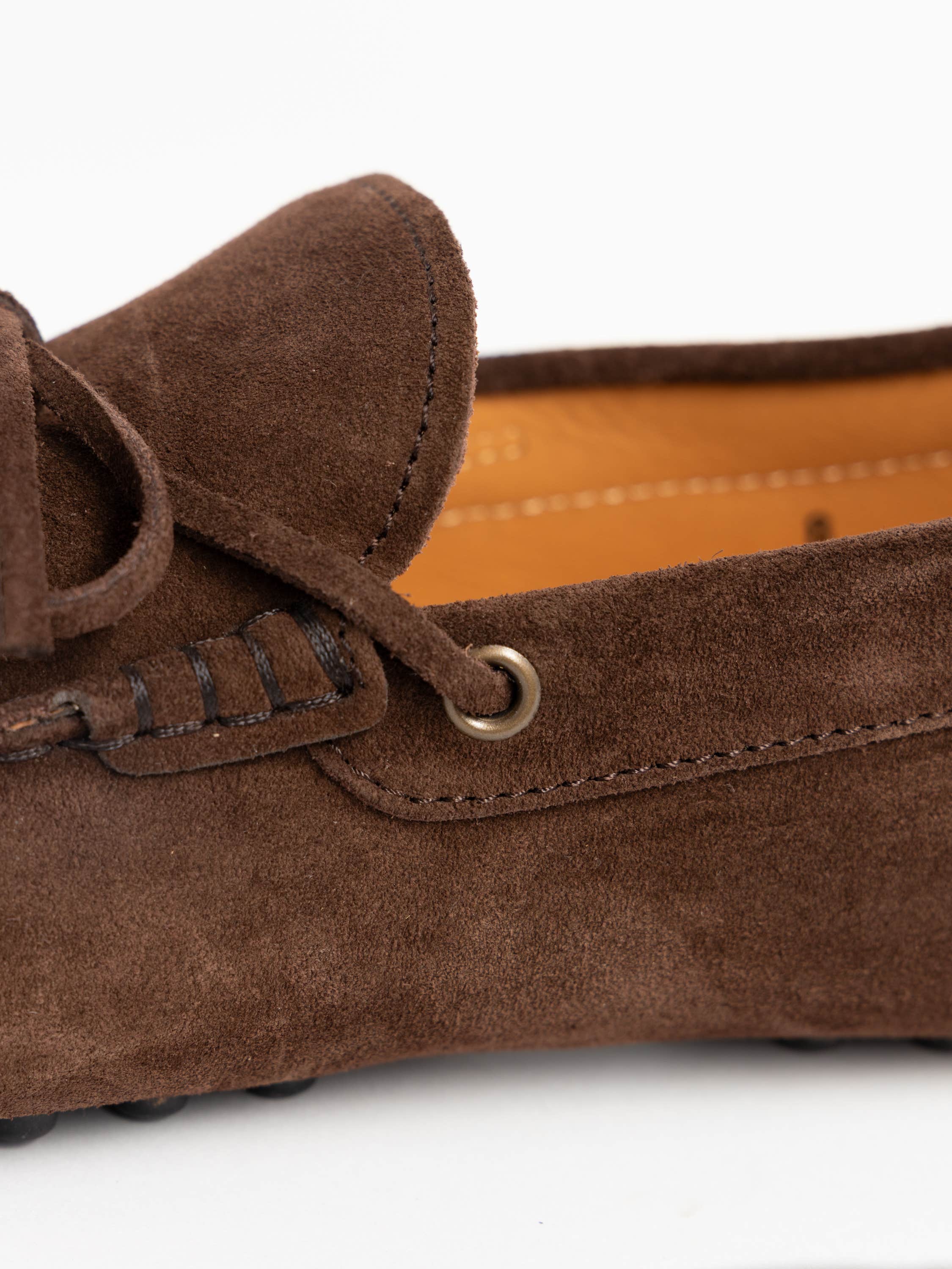 Brown Gommino Suede Boat Shoes