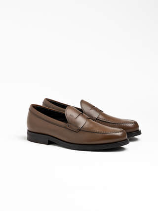 TOD'S Brown Leather Loafers
