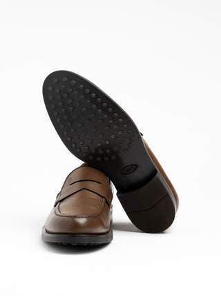 TOD'S Brown Leather Loafers