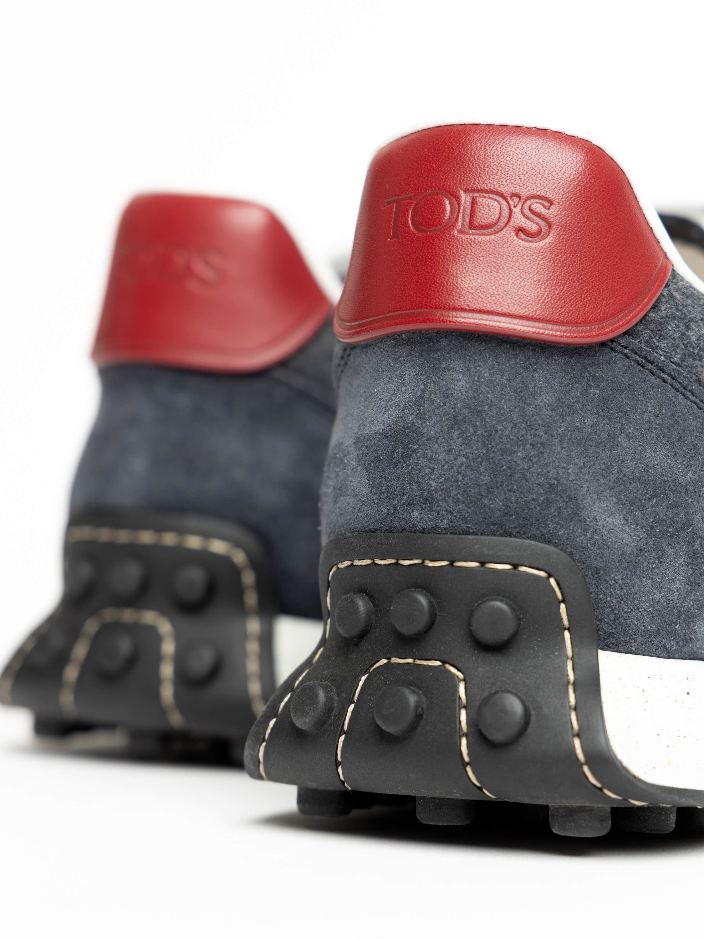 Dark Blue Vintage Suede Sneakers