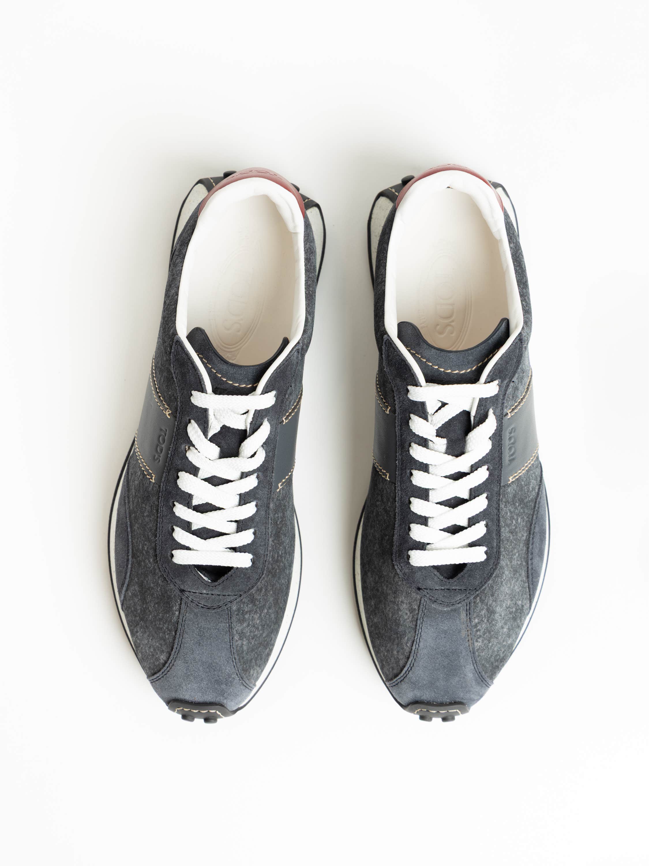 Dark Blue Vintage Suede Sneakers