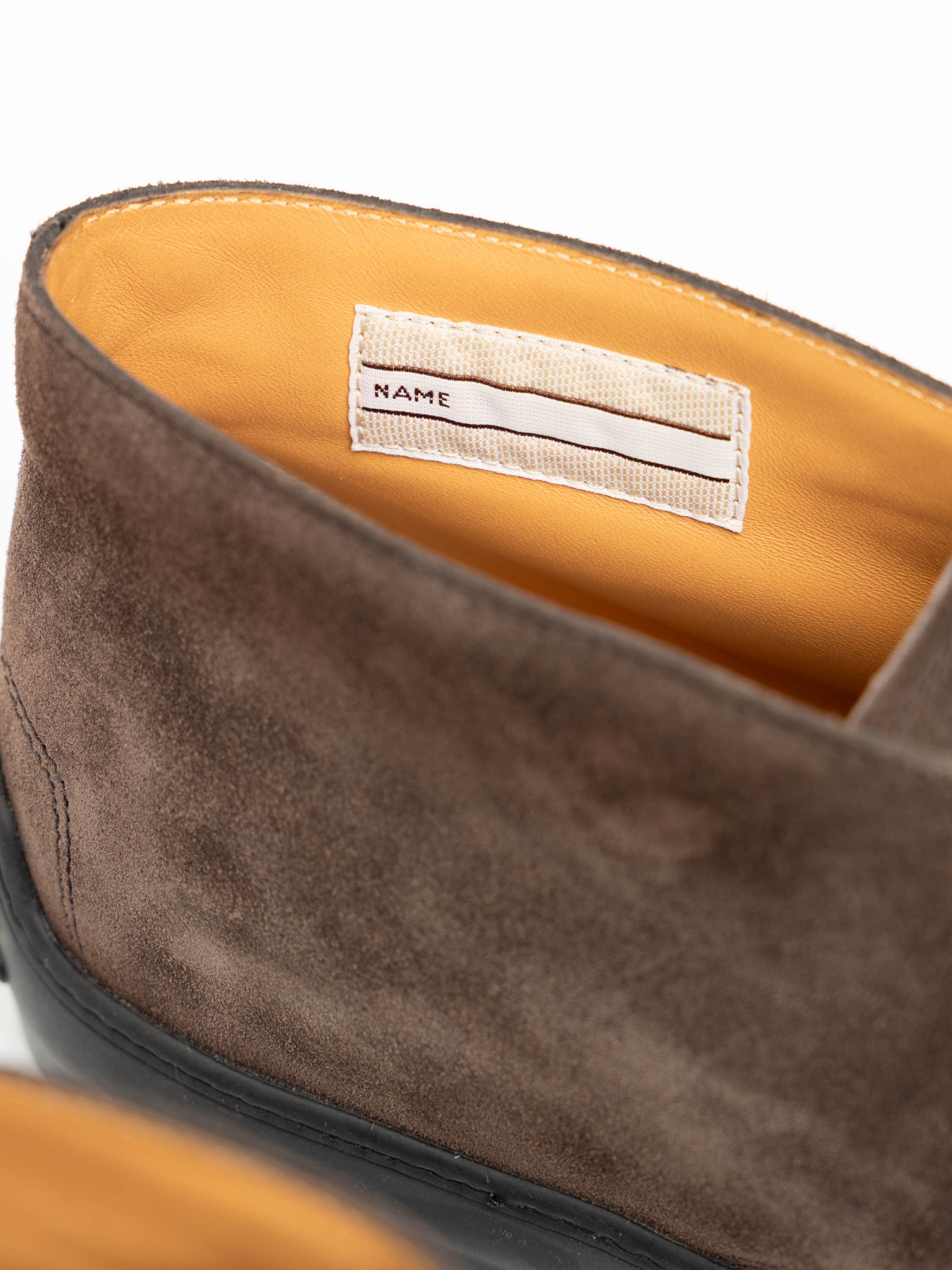 Dark Brown Desert Boots in Suede