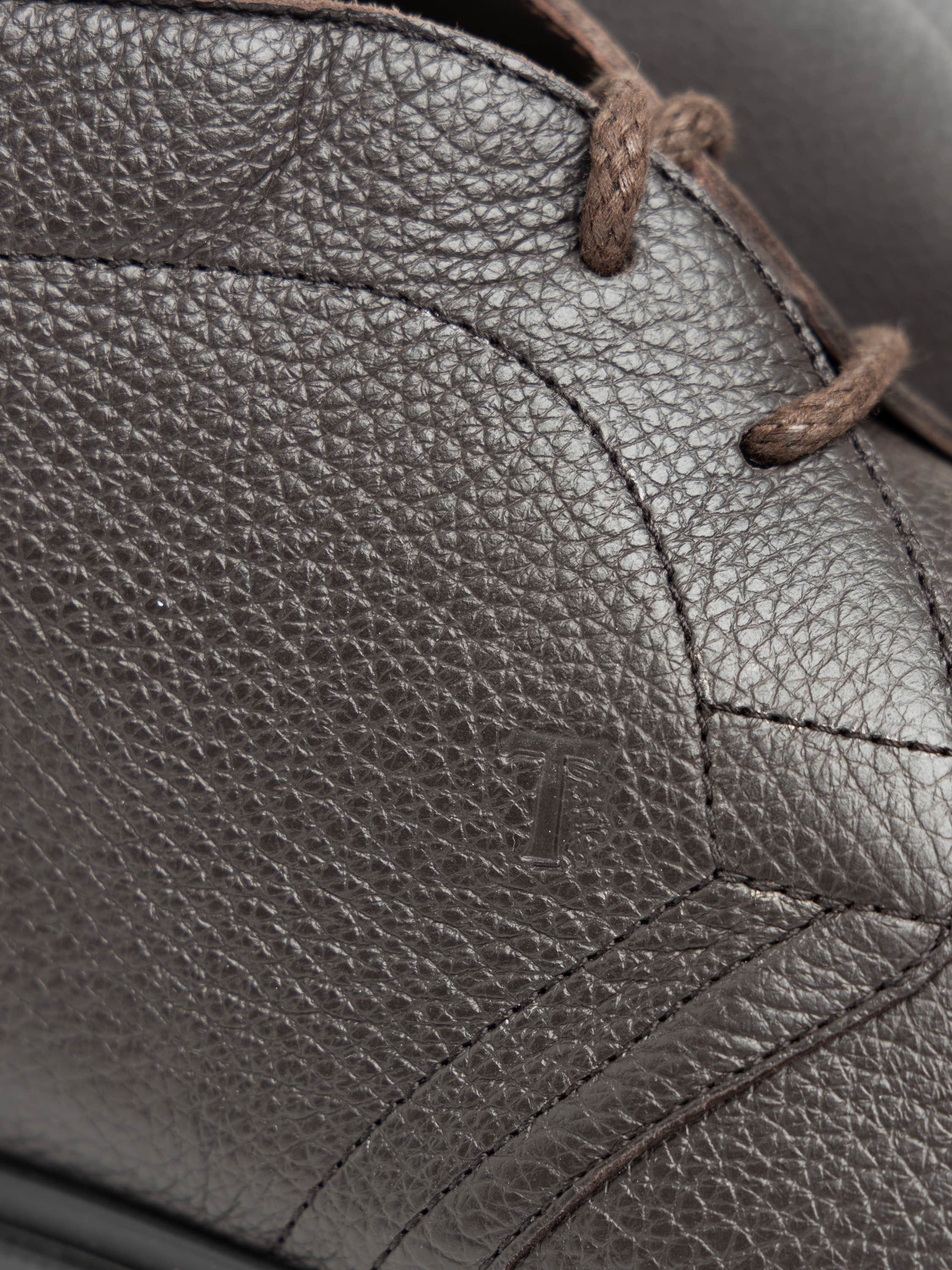 Dark Brown Leather Desert Boots