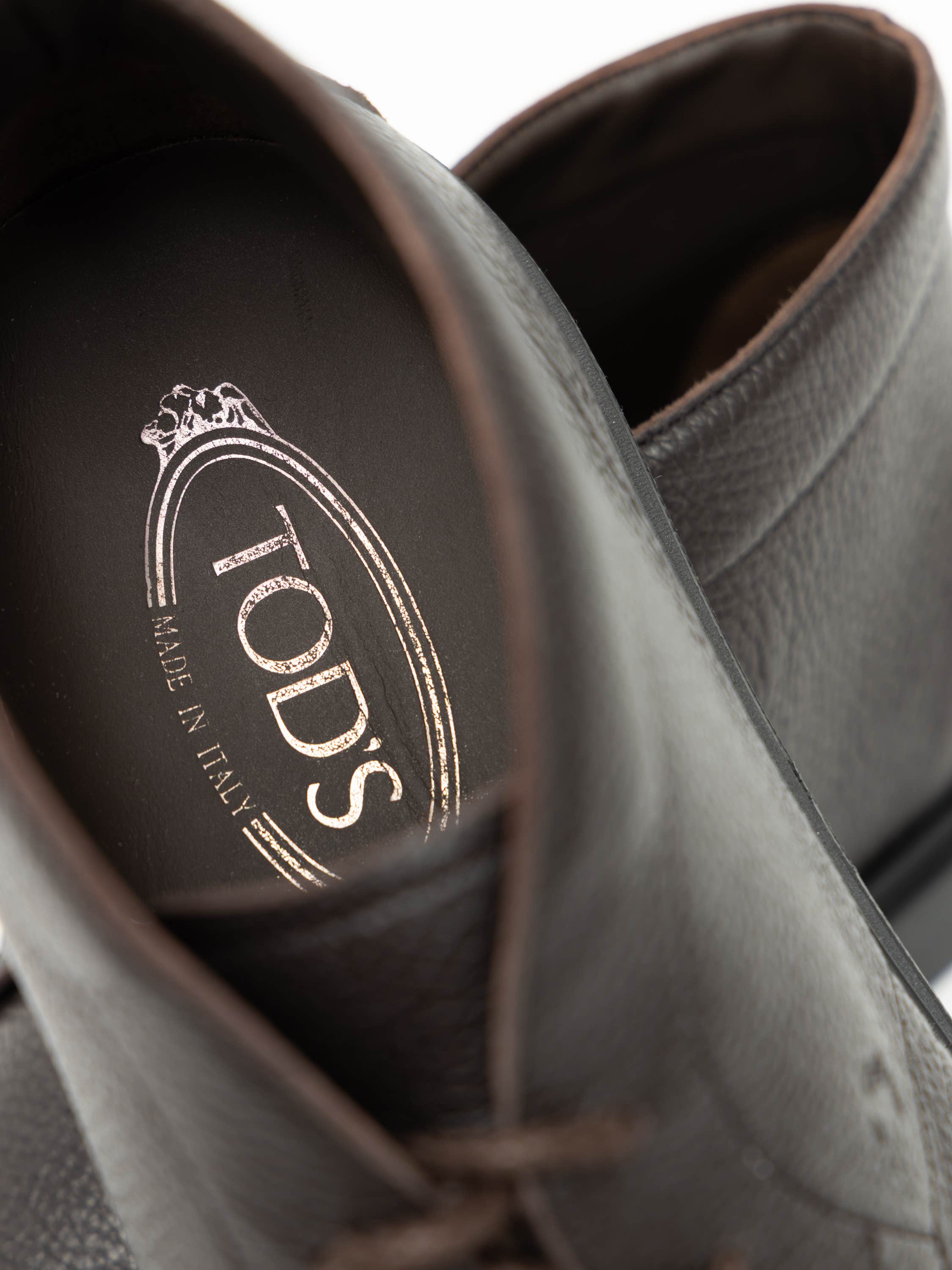 Dark Brown Leather Desert Boots