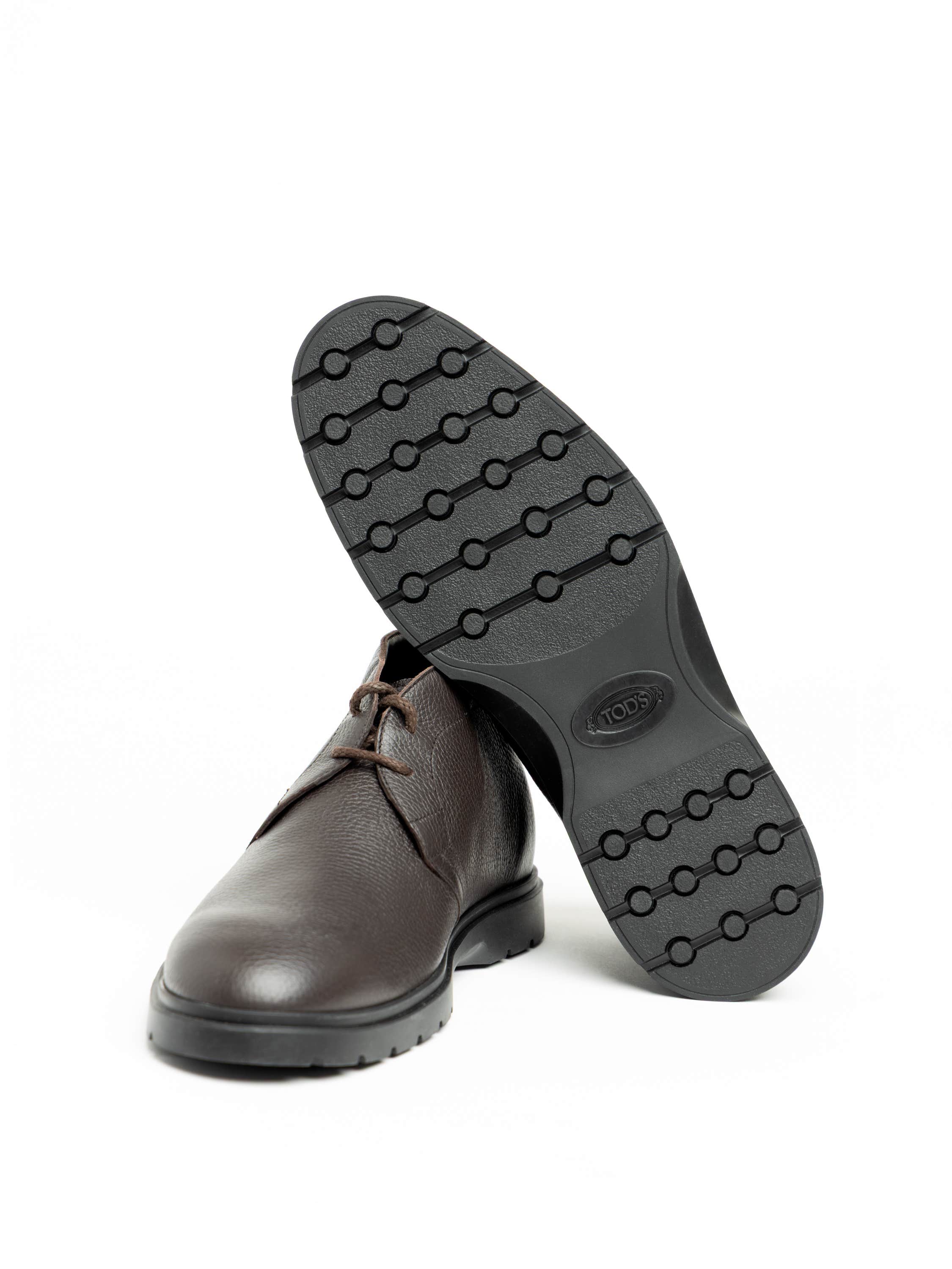 Dark Brown Leather Desert Boots