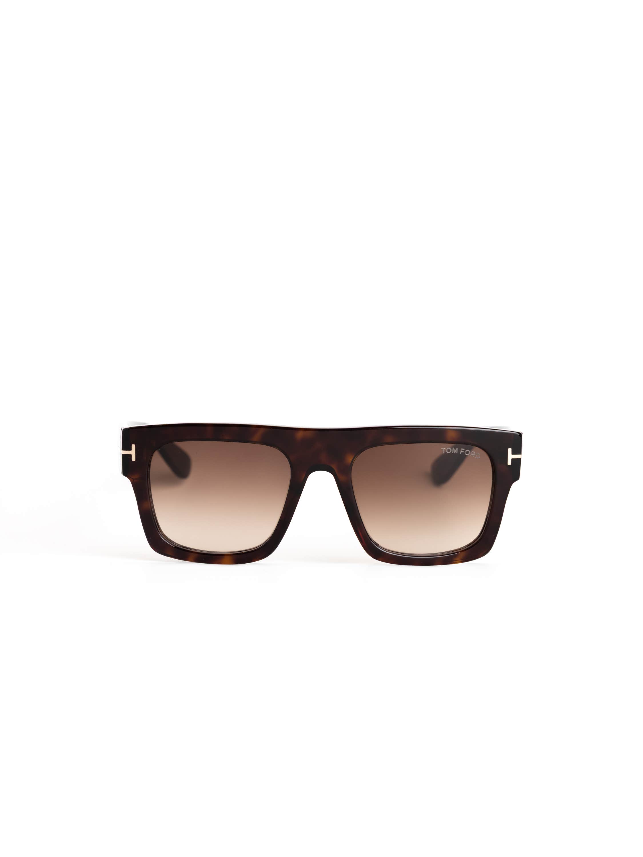 Dark Brown Fausto Square Sunglasses