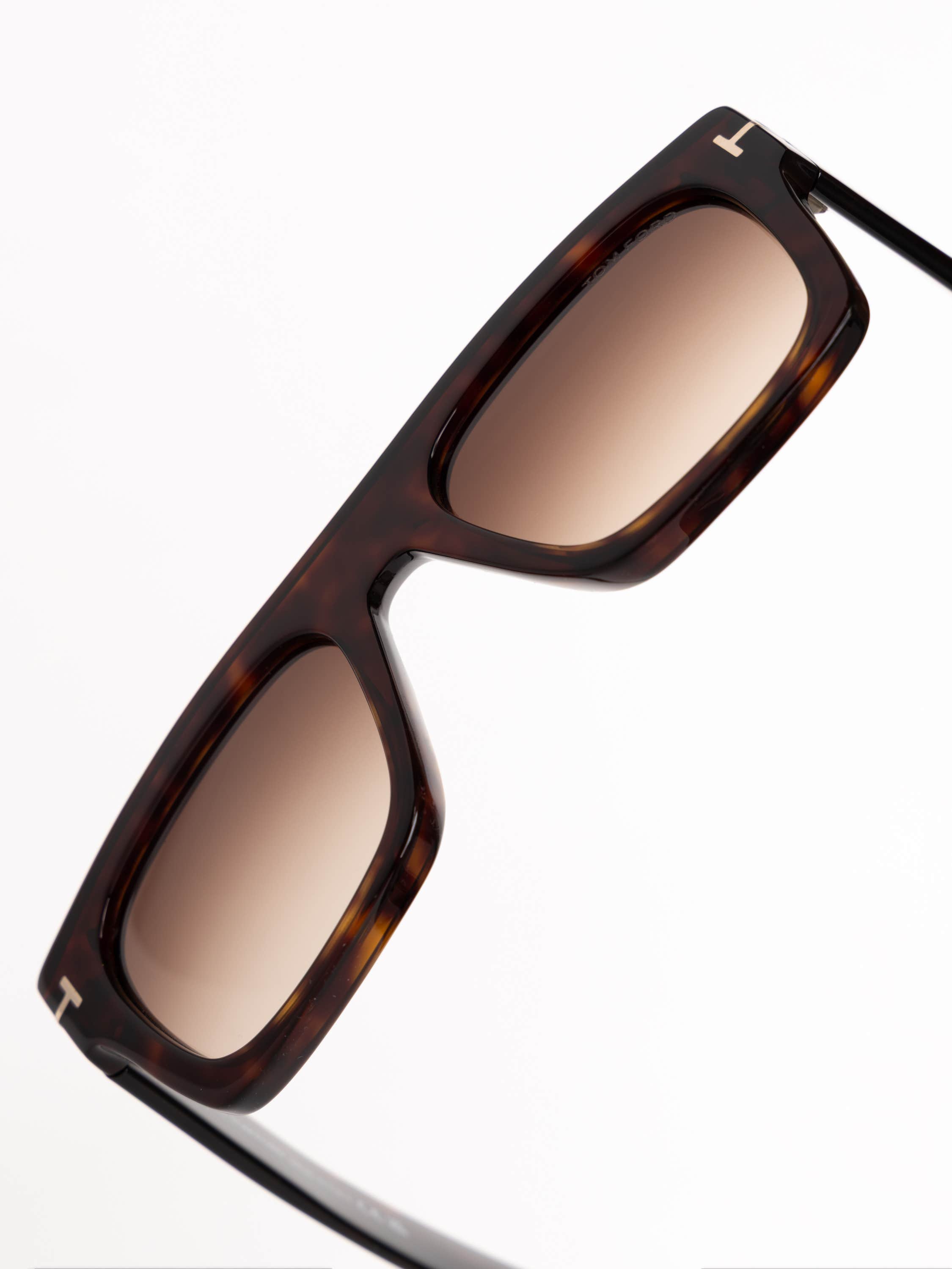 Dark Brown Fausto Square Sunglasses
