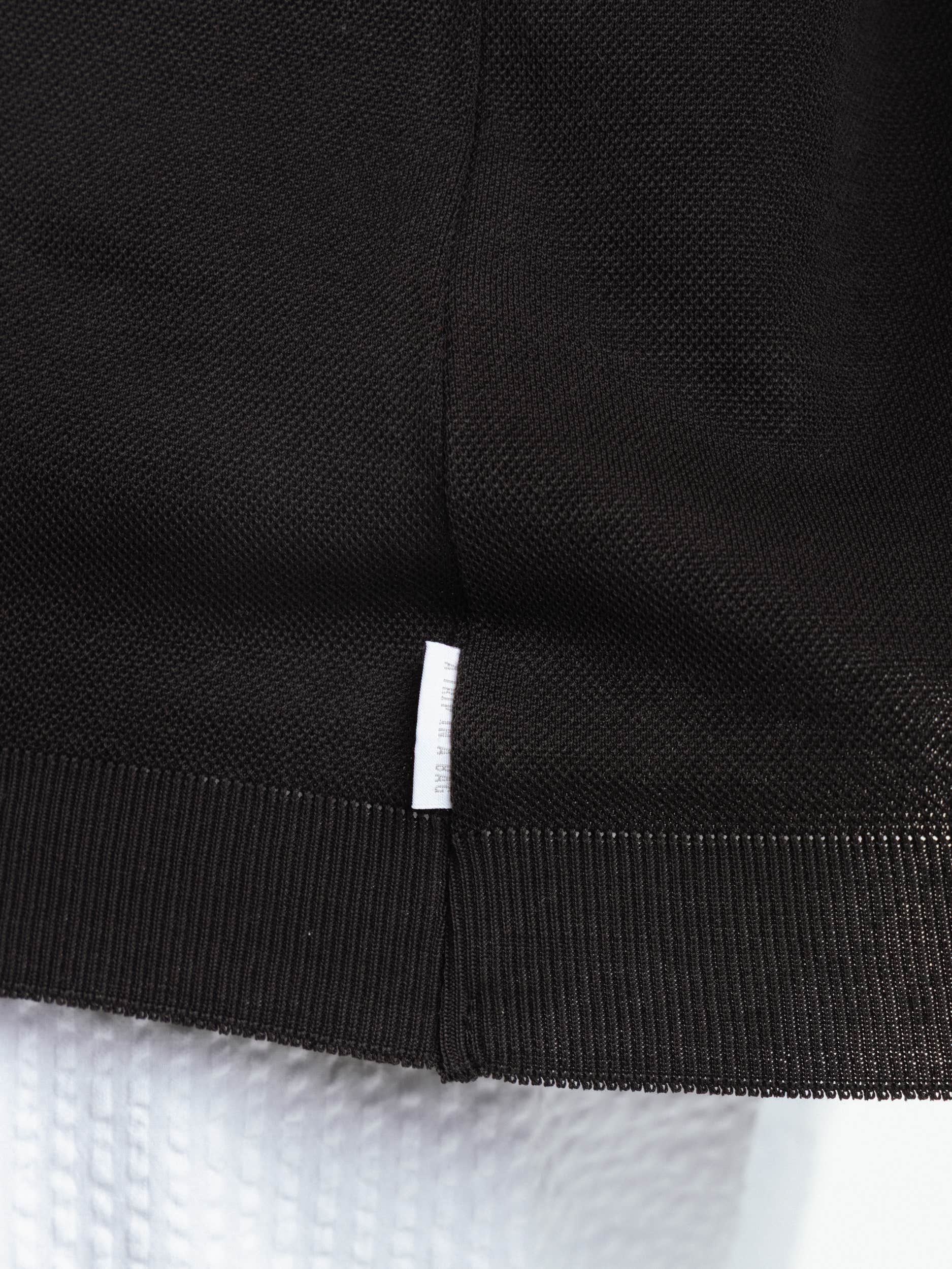 Black Cotton Polo Shirt