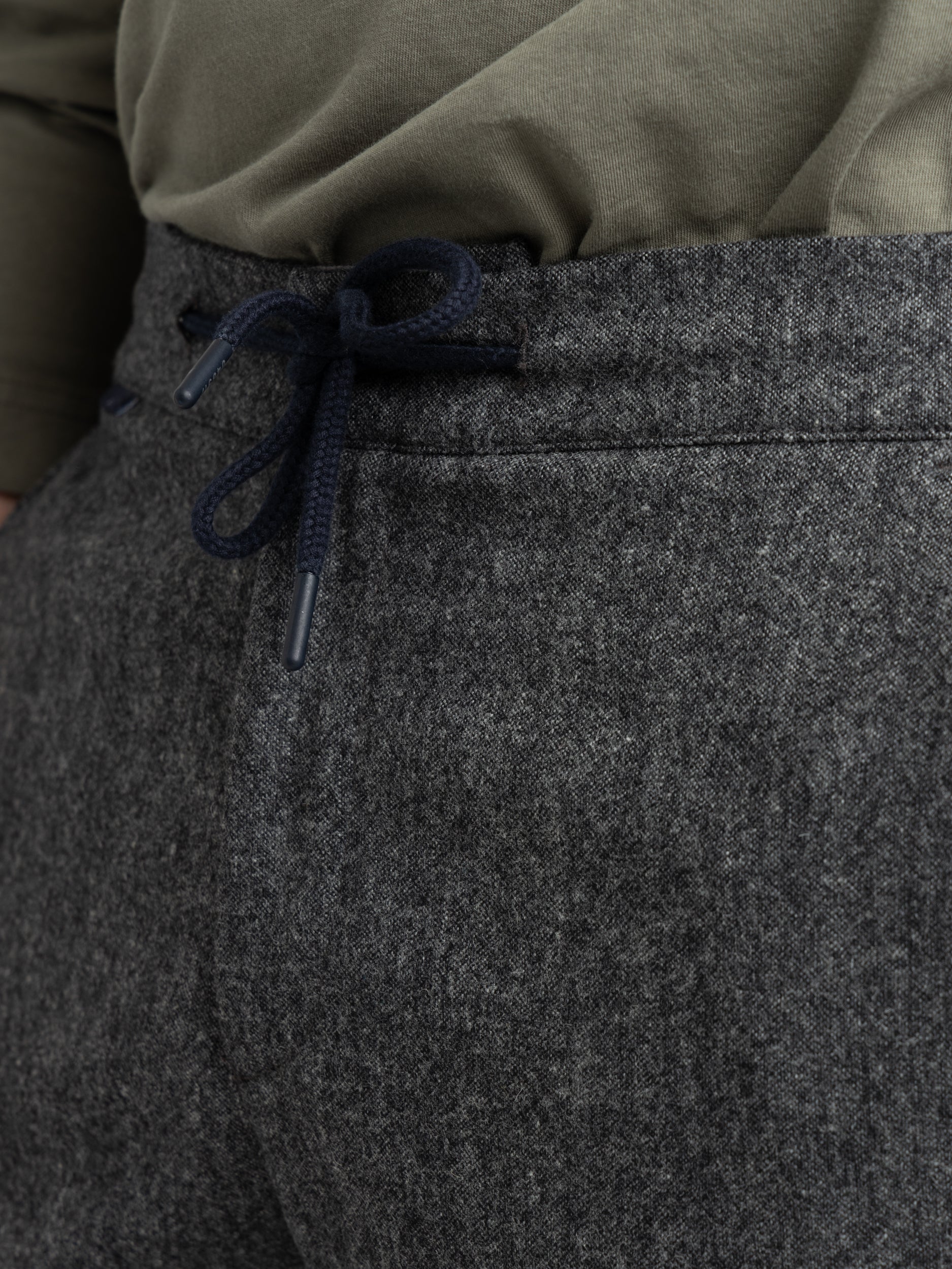 Slim Fit Blue Donegal Tweed Trouser – Leonard Silver