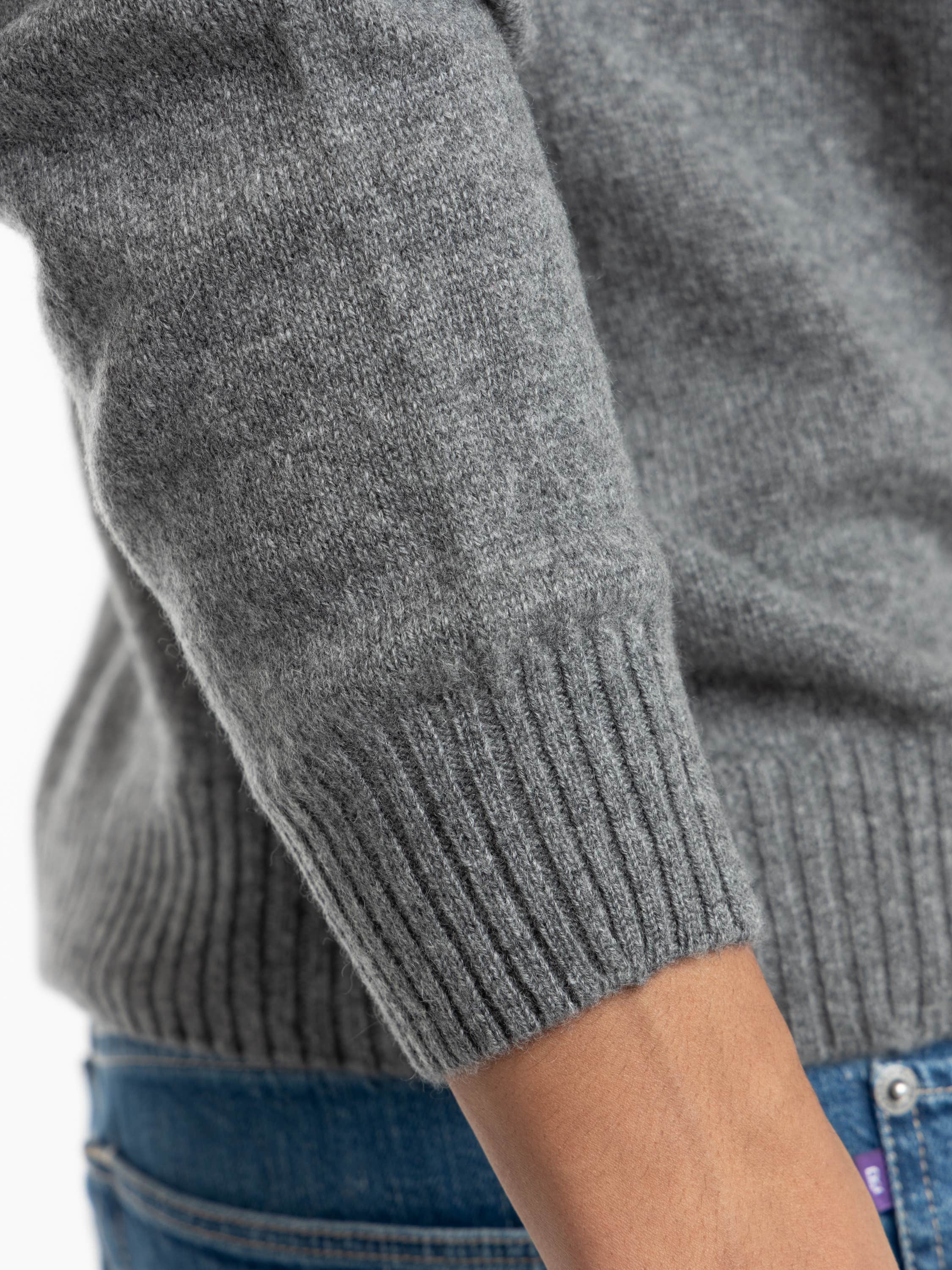 Grey Cashmere Turtleneck