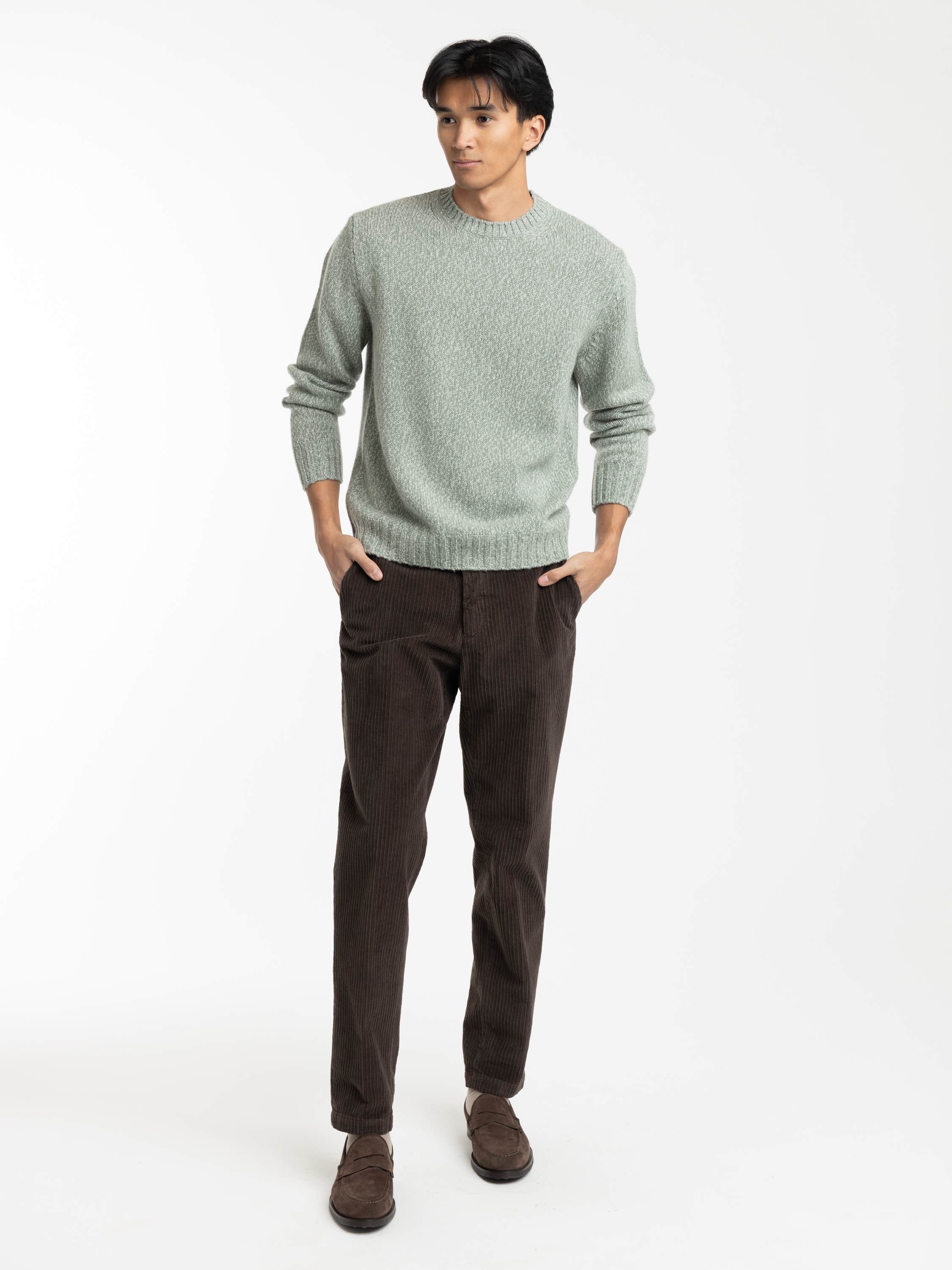 Mistletoe Green Crew Neck Sweater