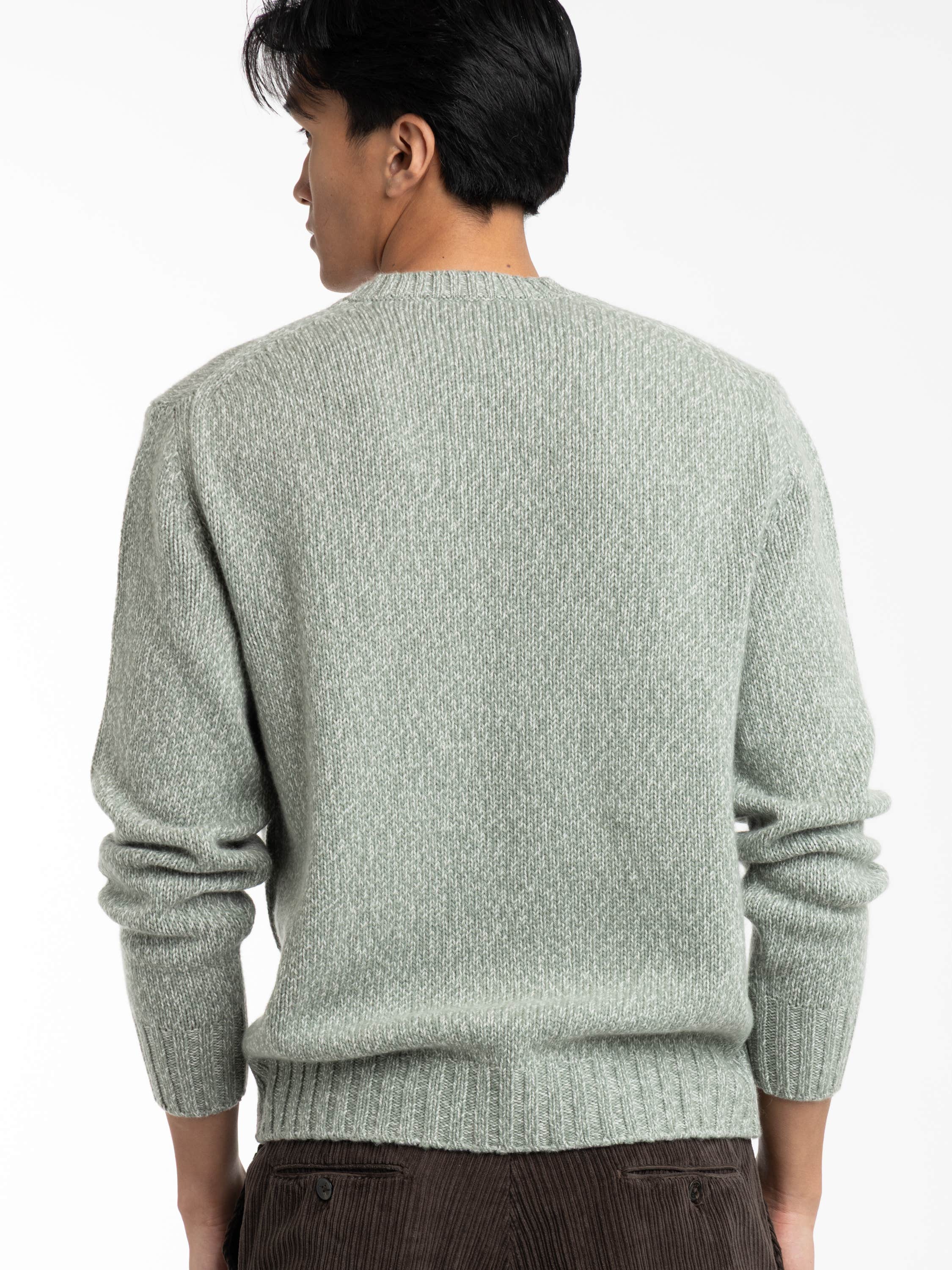 Mistletoe Green Crew Neck Sweater