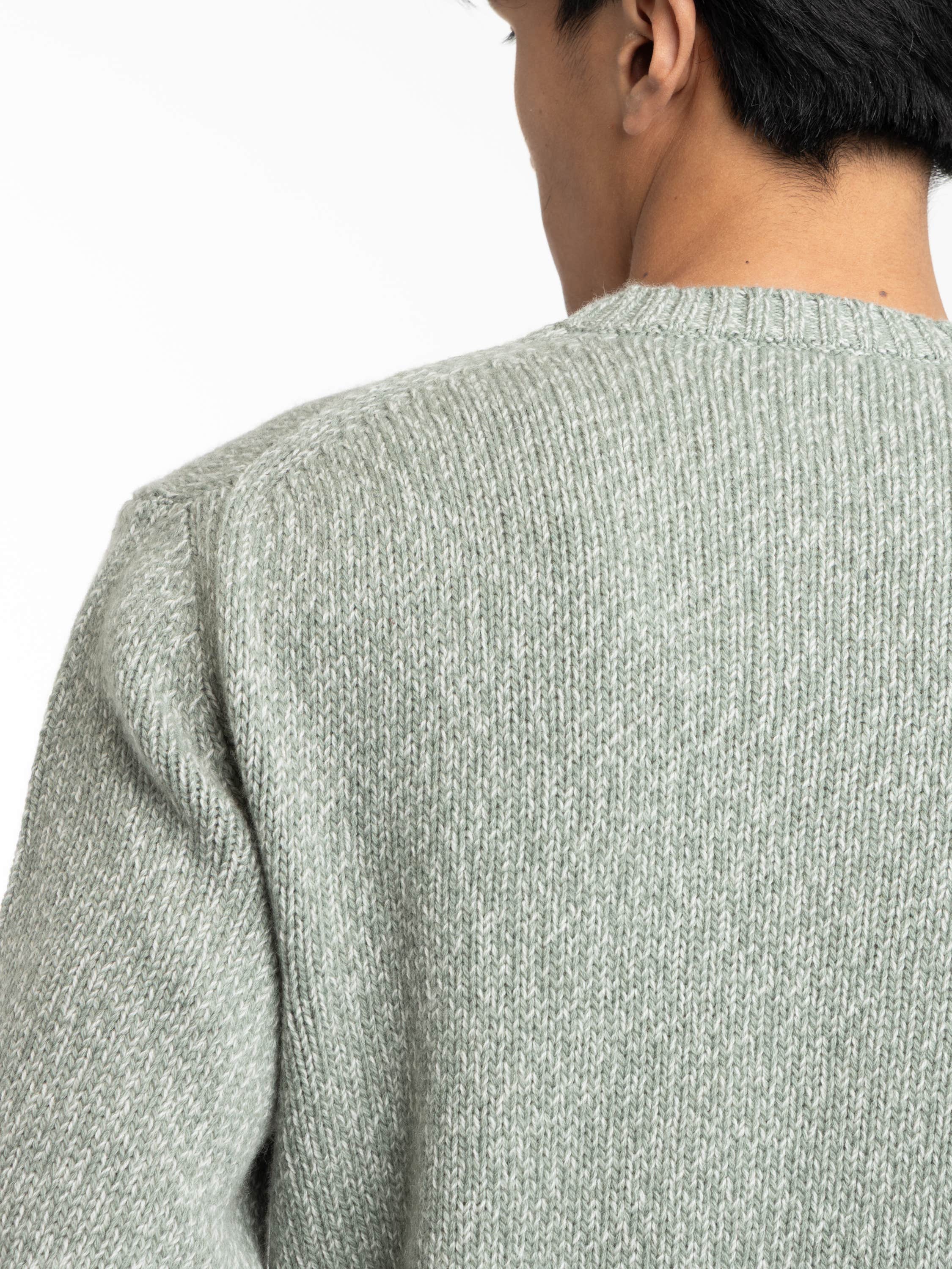 Mistletoe Green Crew Neck Sweater