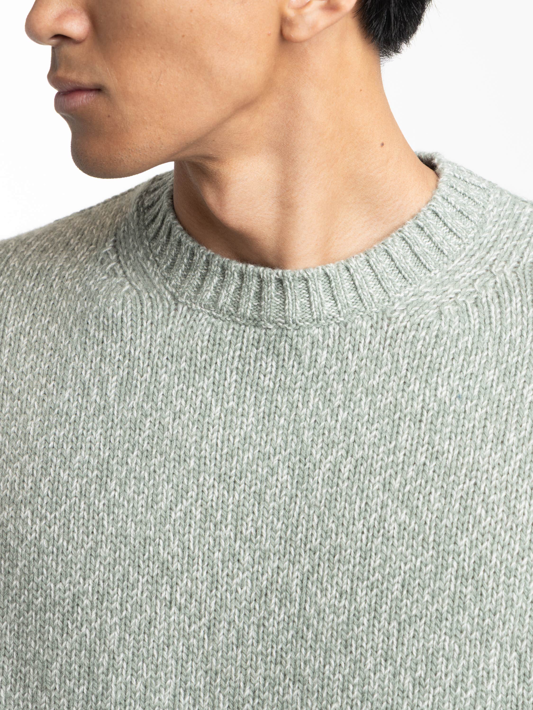 Mistletoe Green Crew Neck Sweater
